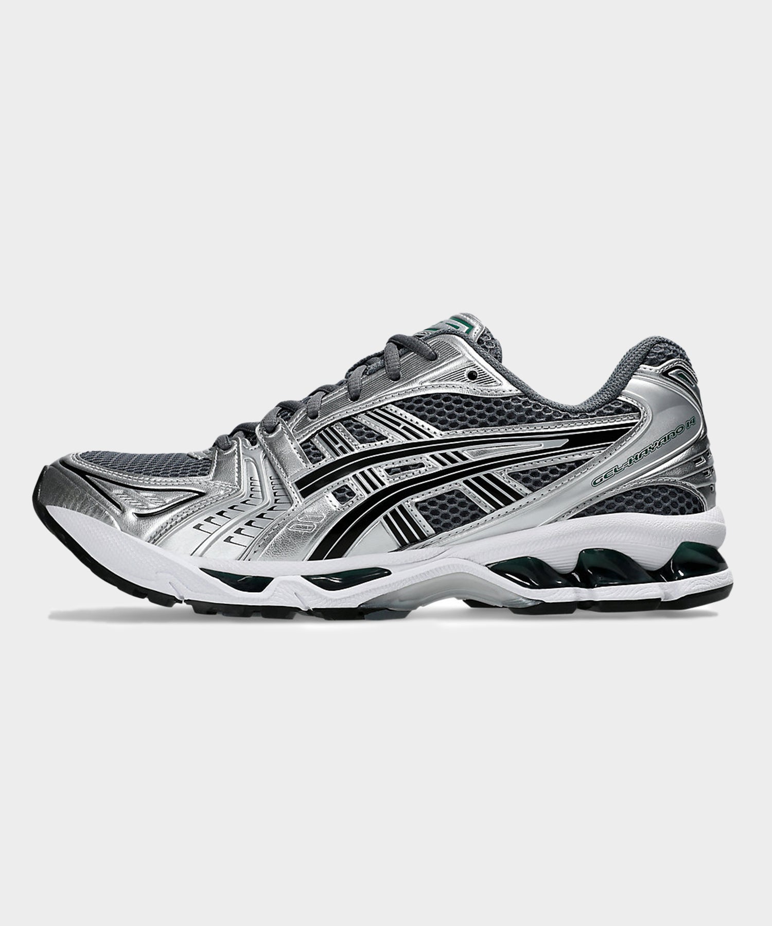 Asics Gel-Kayano 14 in Metropolis + Jasper Green - Image 4