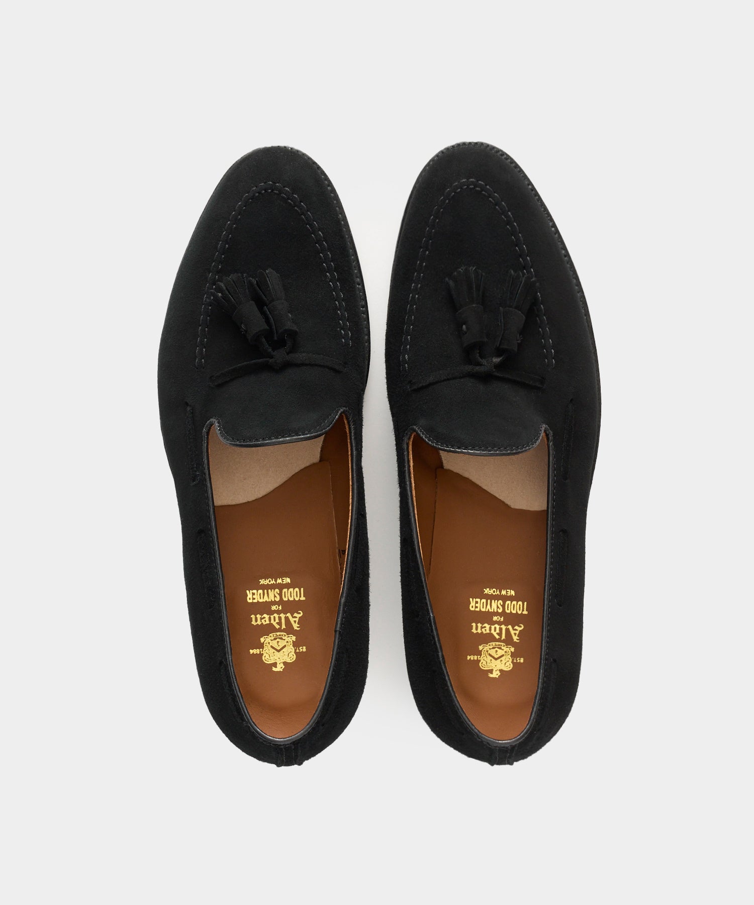 Todd Snyder x Alden Suede Blackout Tassel Loafer - Image 3