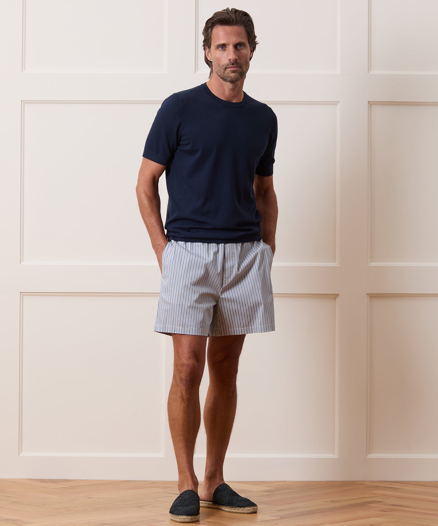 5 Striped Poplin Short - Image 3