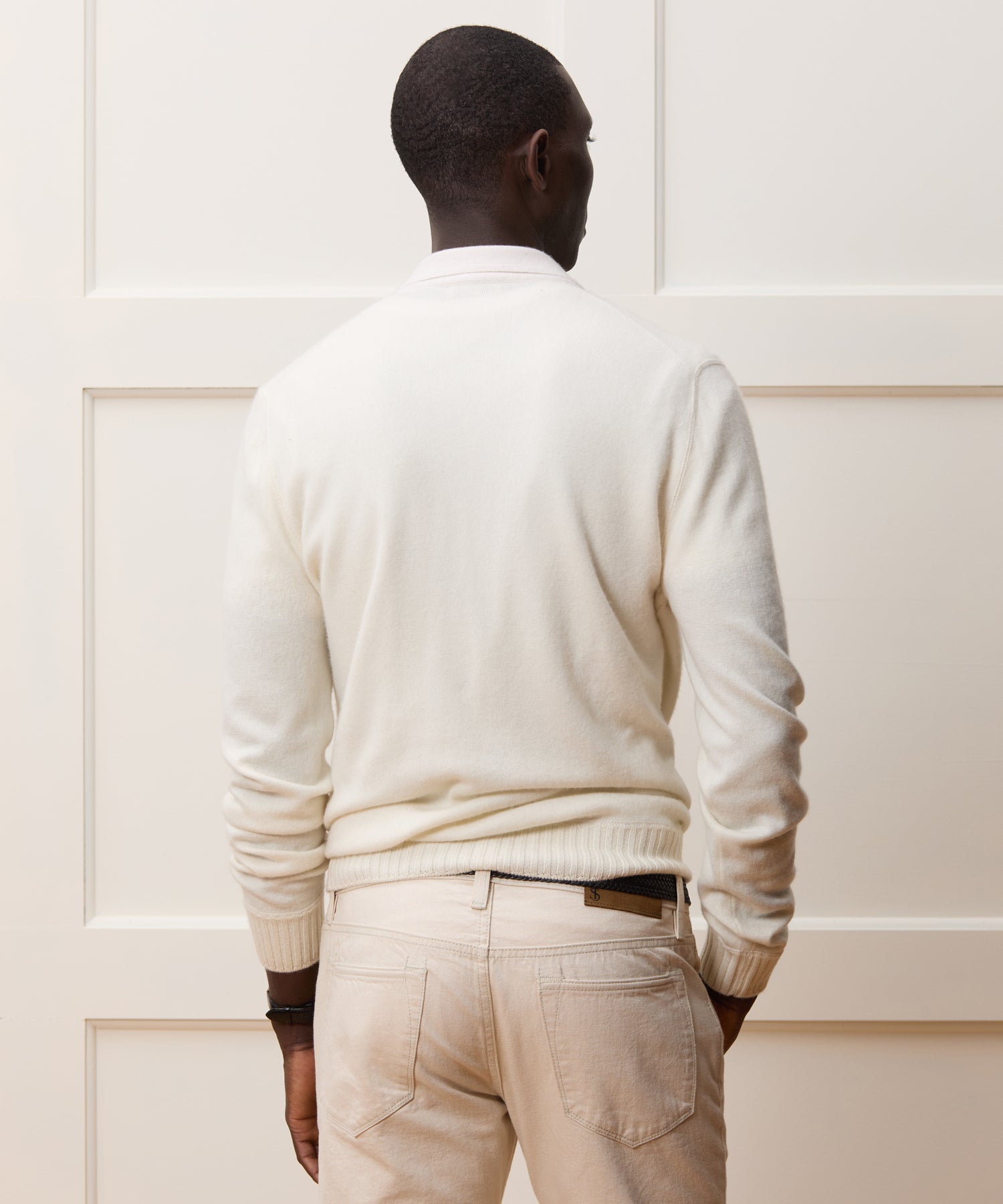 Italian Cashmere Half-Zip Sweater Polo - Image 5