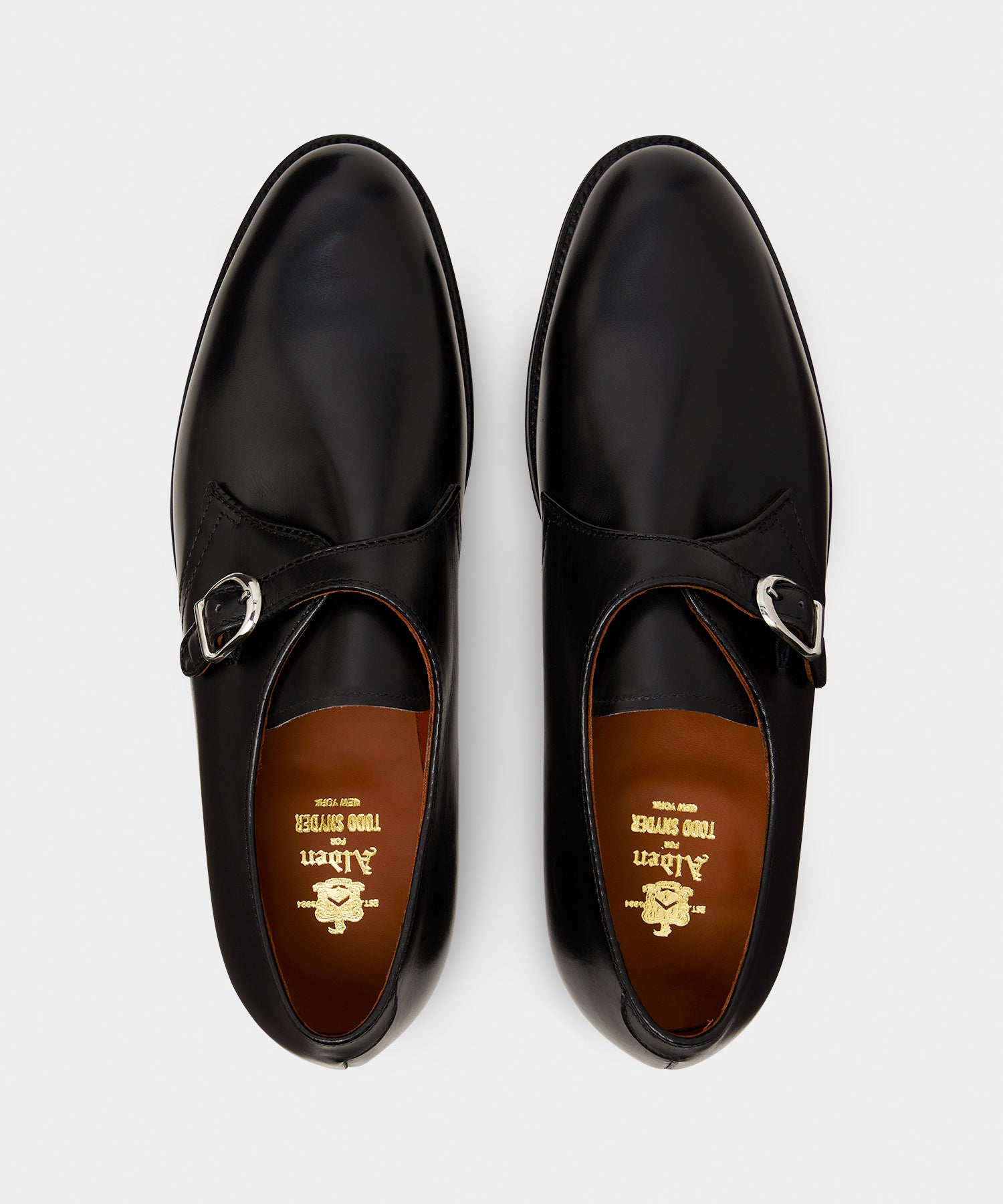 Alden Plain Toe Monk Strap Shoe - Image 3