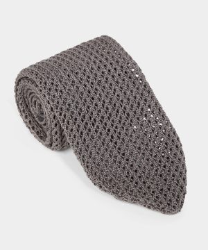 Italian Cotton Open Weave Knit Tie