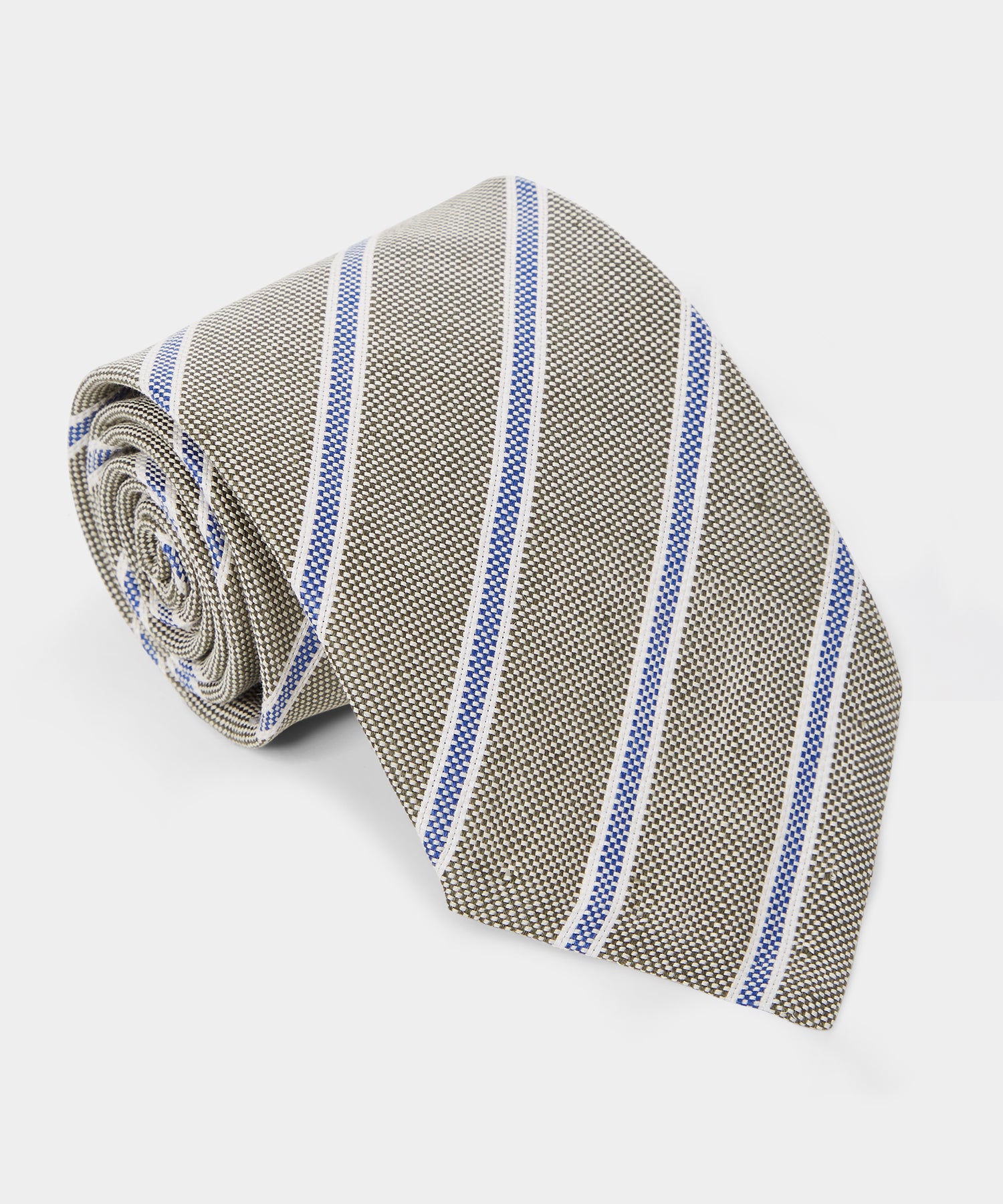 Italian Cotton Regimental Striped Tie - Image 2