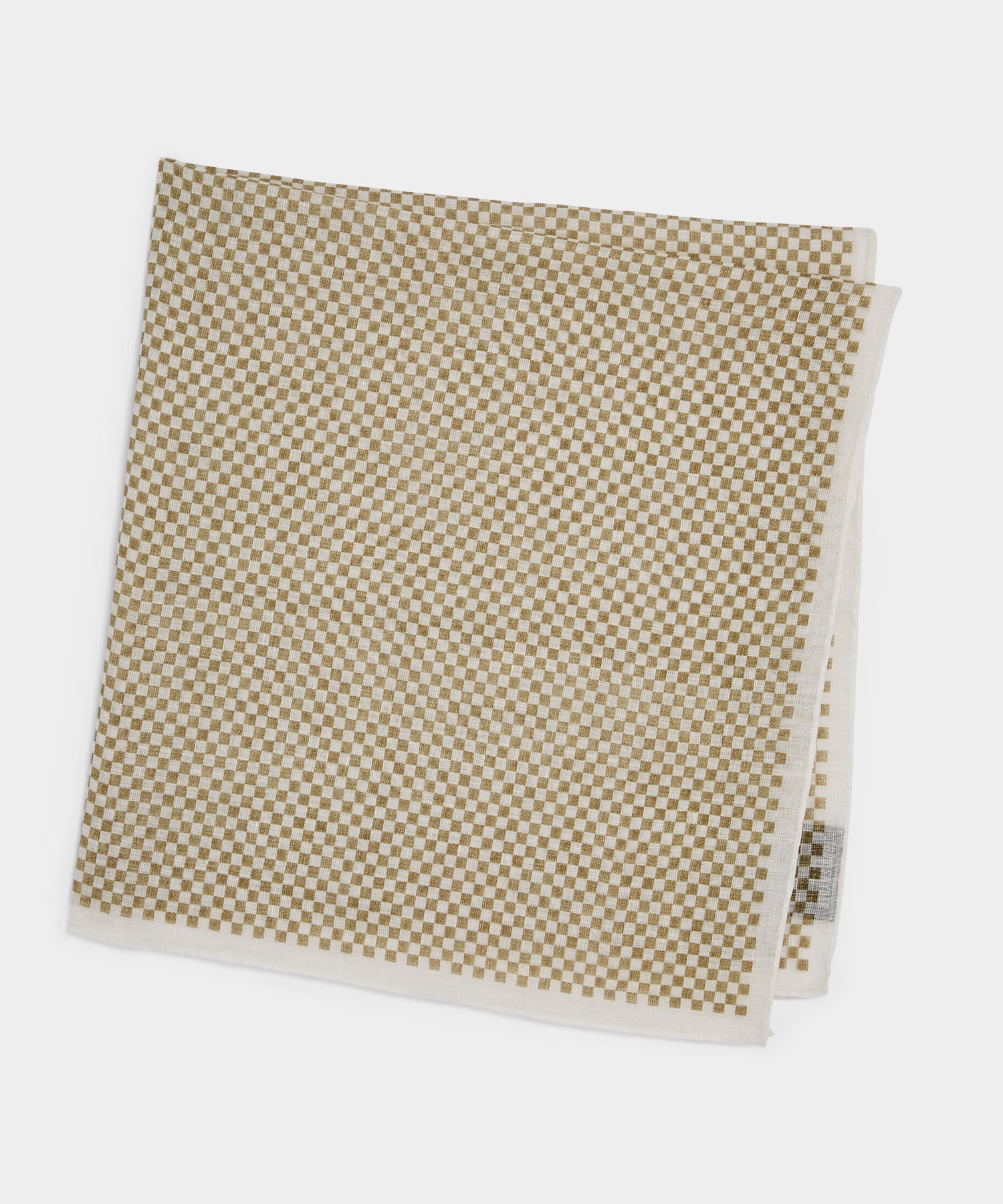 Italian Linen Checkerboard Neckerchief - Image 2