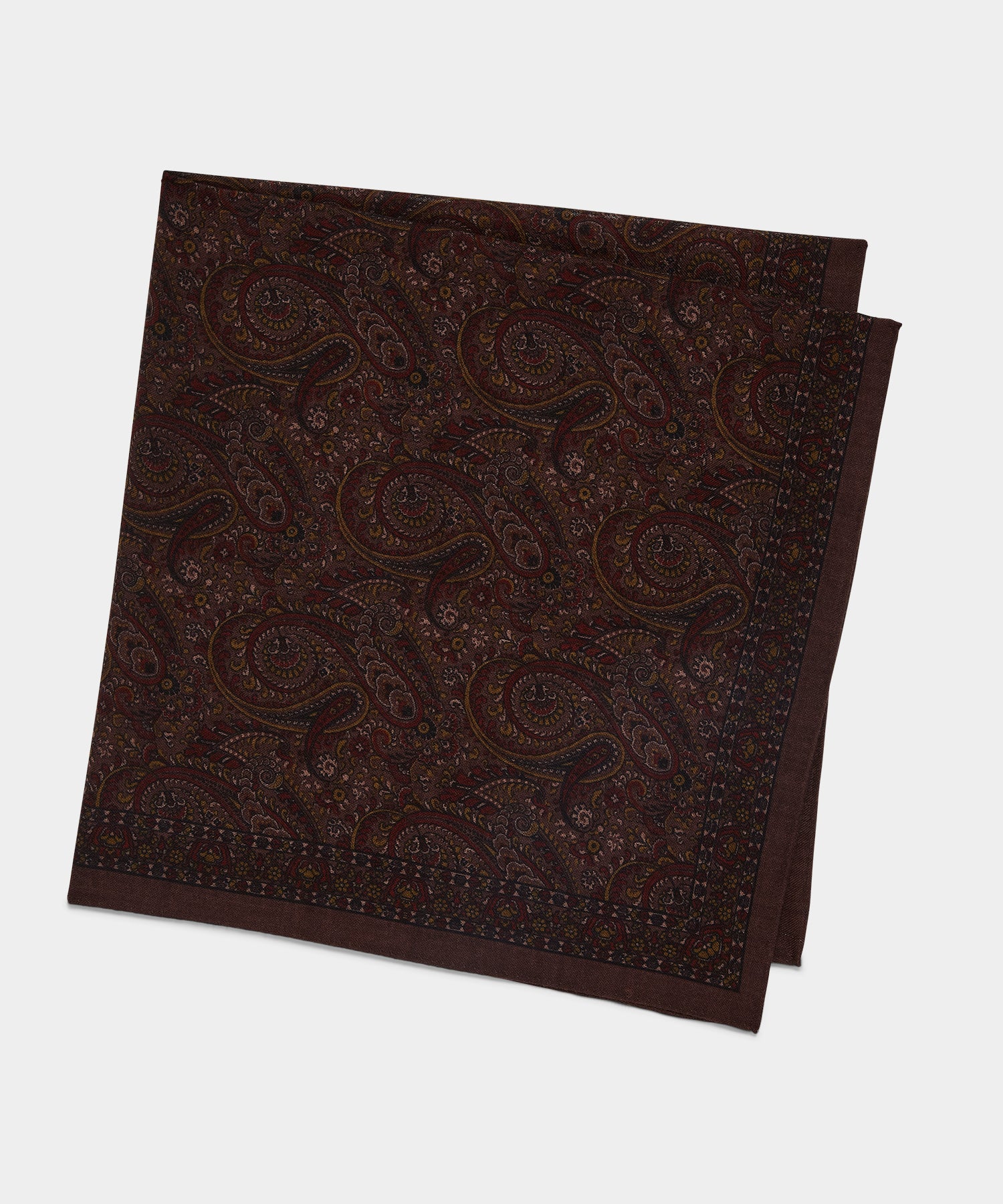 Italian Wool Paisley Neckerchief - Image 3