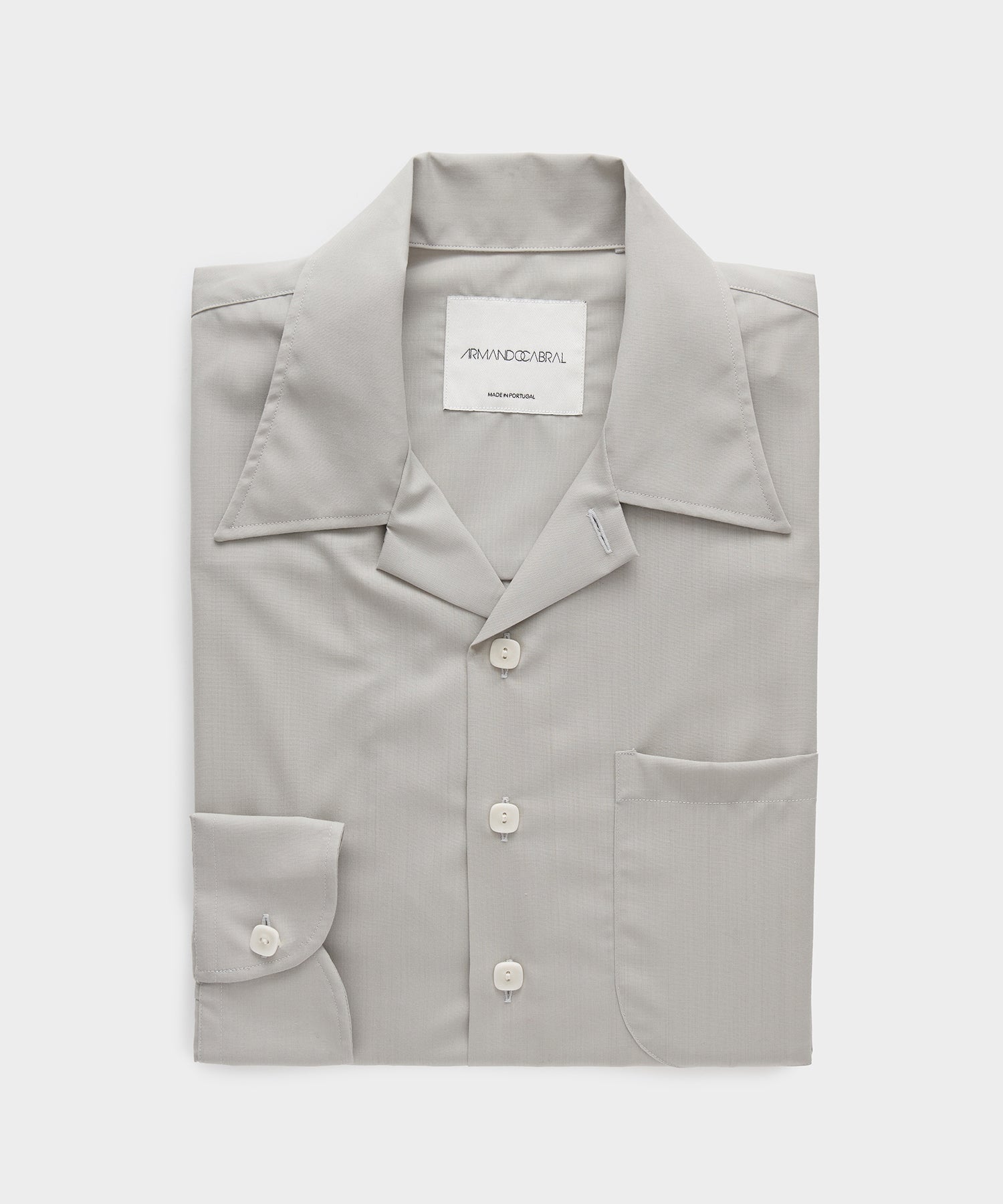 Armando Cabral Long Sleeve Camp Collar Dress Shirt