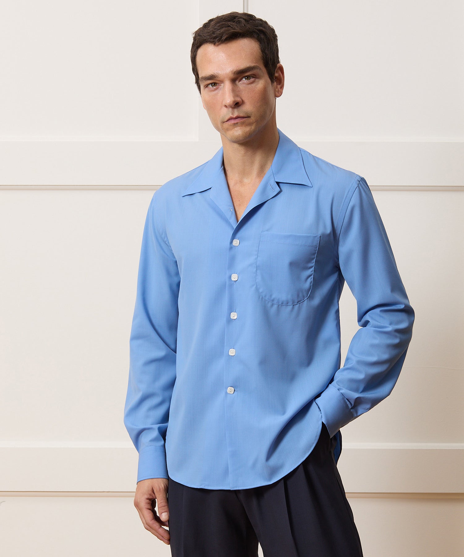 Armando Cabral Long Sleeve Camp Collar Dress Shirt - Image 2