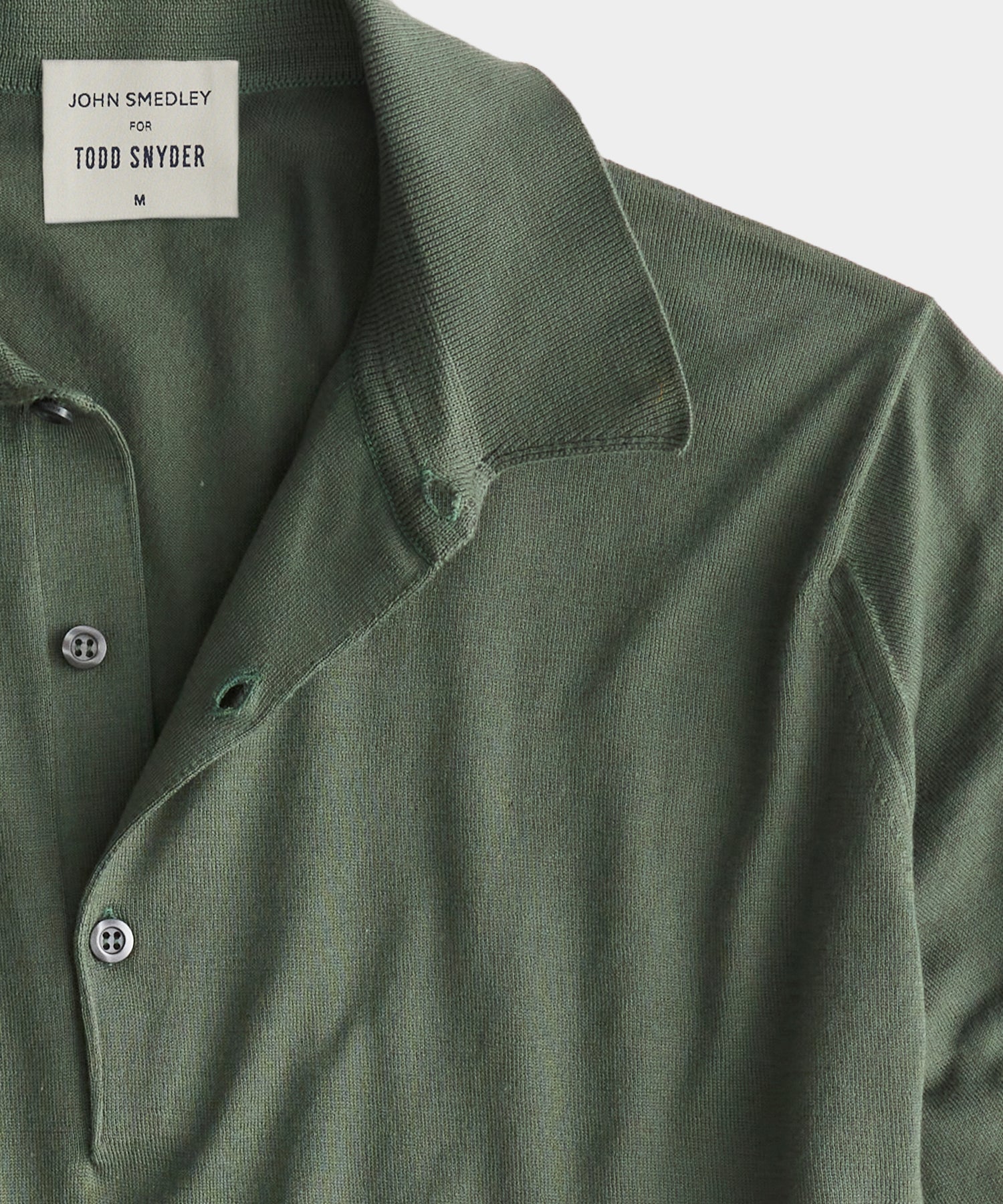 Todd Snyder x John Smedley Adrian Polo in Palm - Image 2