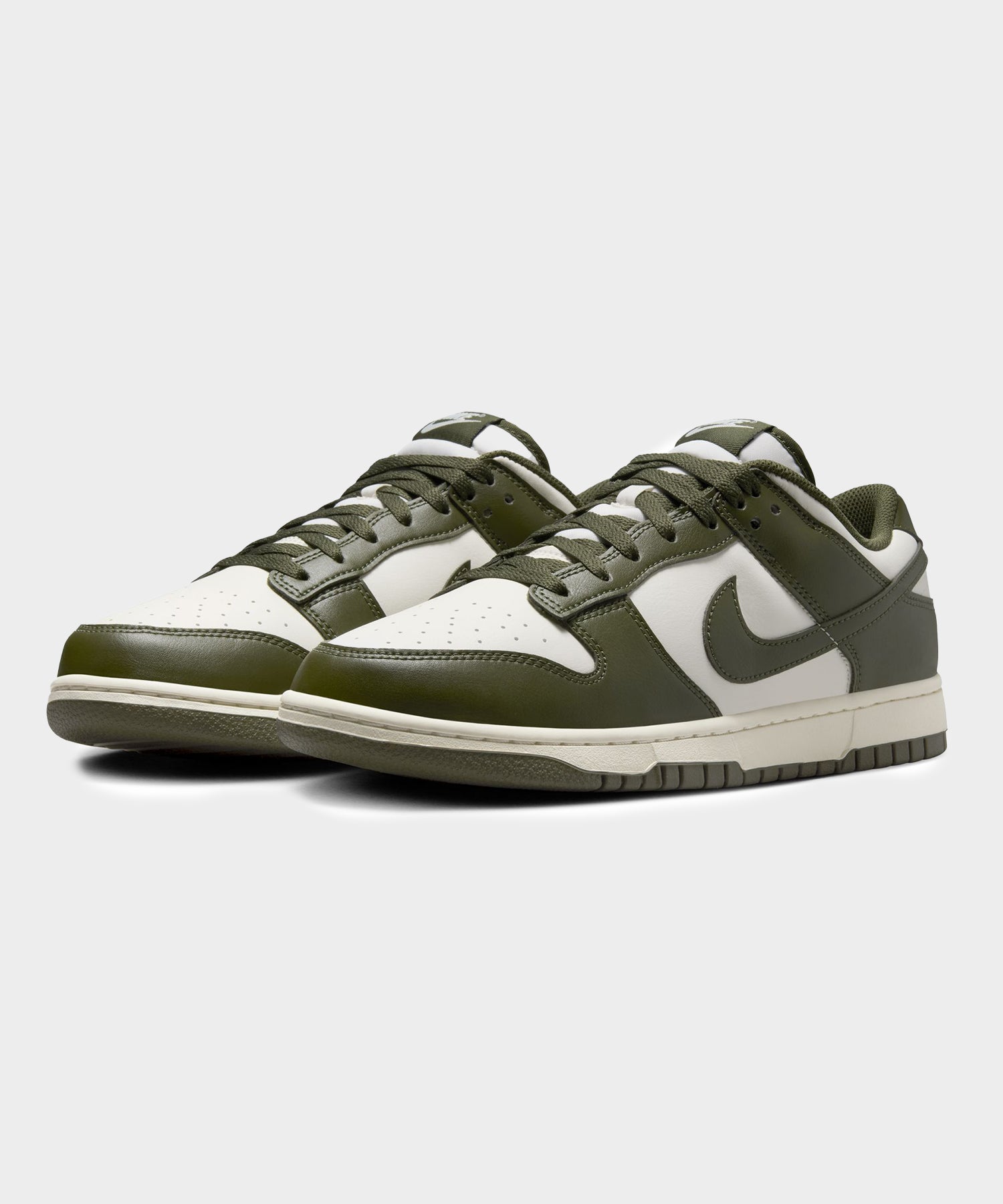 Nike Dunk Low Retro in Pale Ivory + Cargo Khaki - Image 2