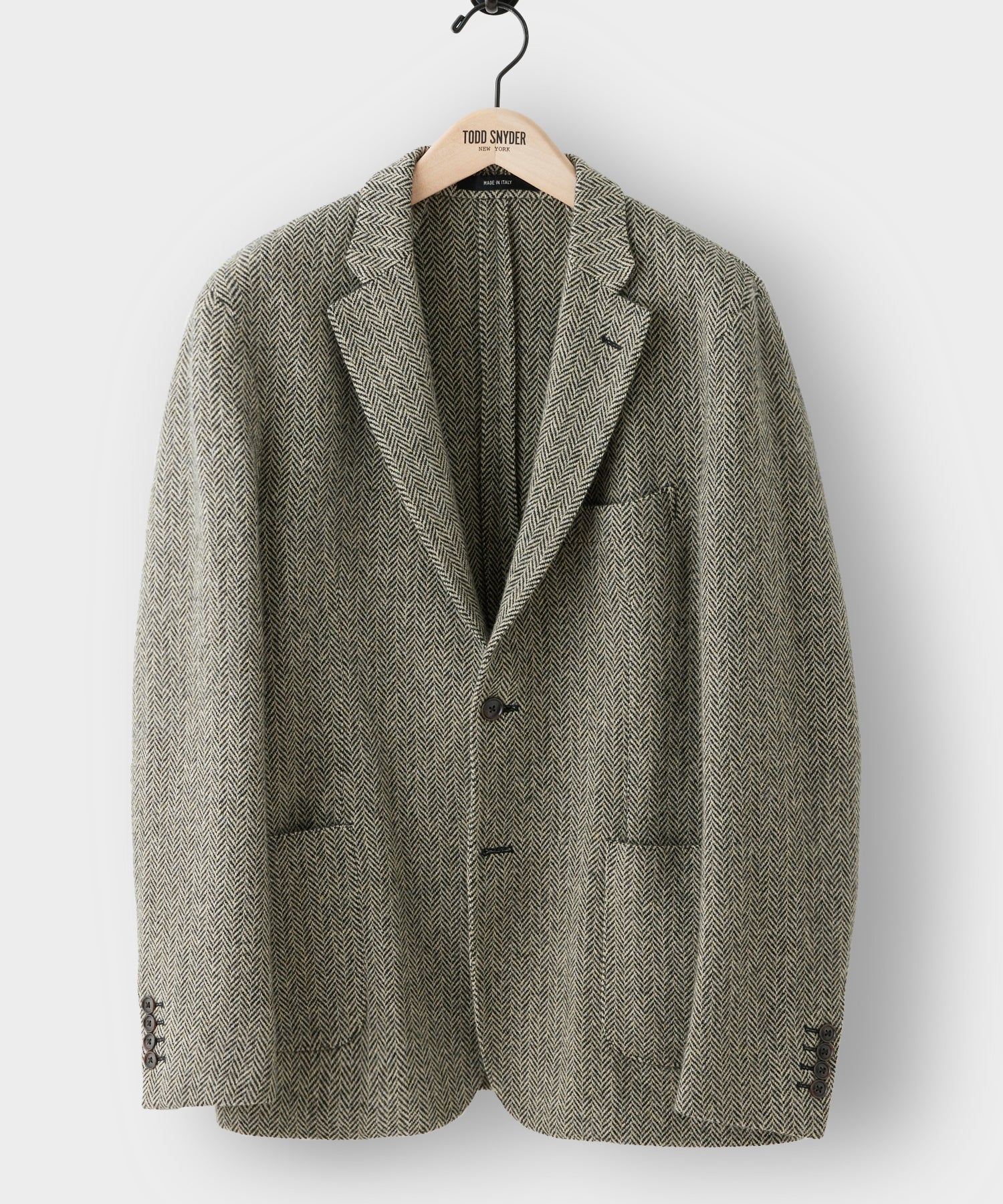 Italian Wool Herringbone Sport Coat