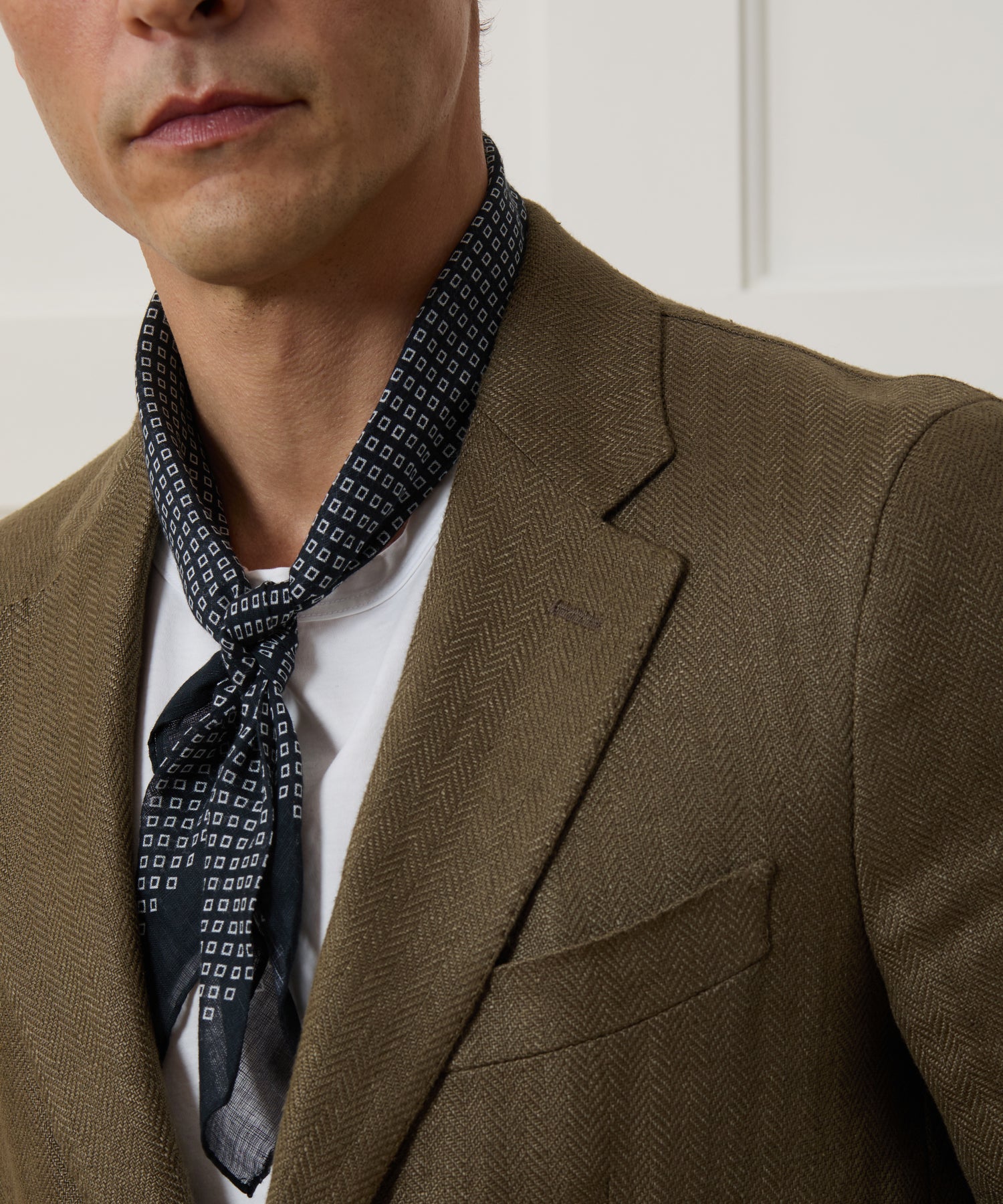 Italian Linen Herringbone Sport Coat - Image 5