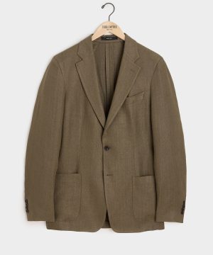 Italian Linen Herringbone Sport Coat