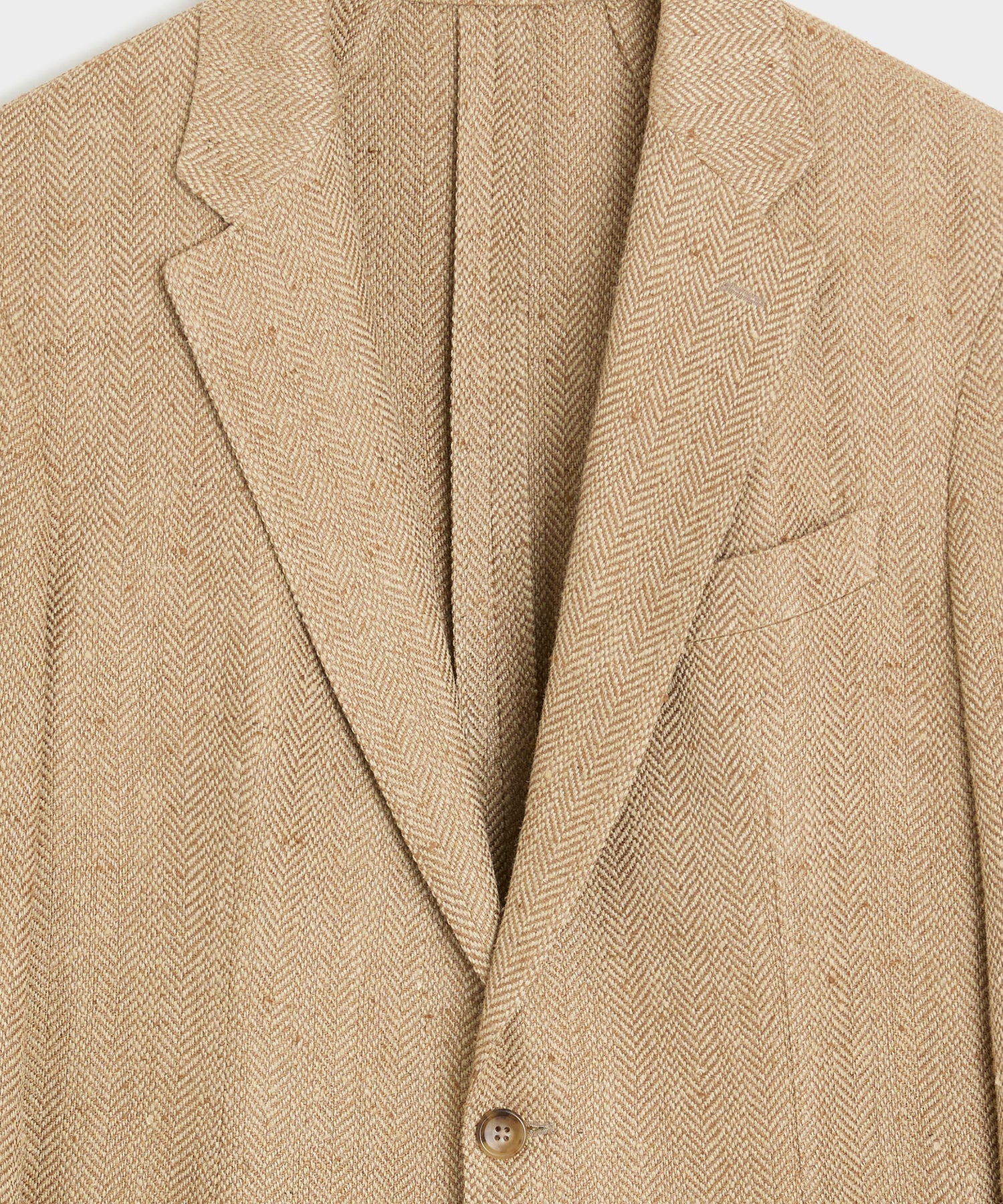 Italian Silk-Linen Herringbone Sport Coat - Image 5