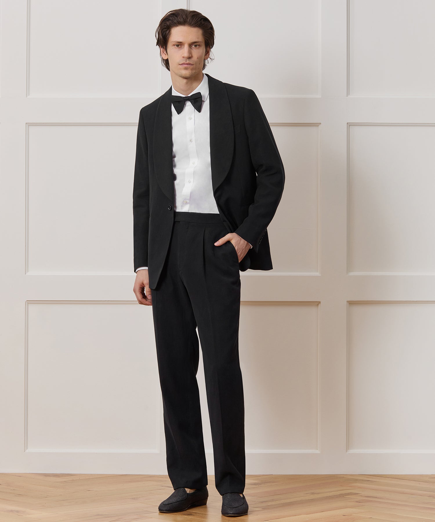 Italian Sueded Linen Side Tab Trouser - Image 3