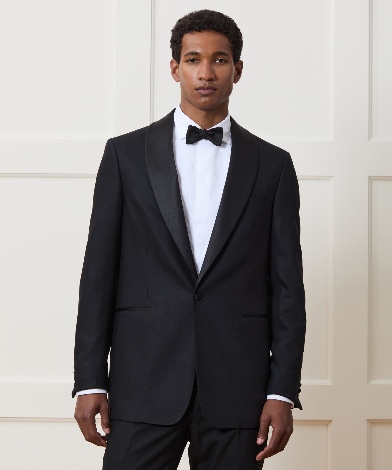 Slim Italian Wool Shawl Tuxedo - Image 2