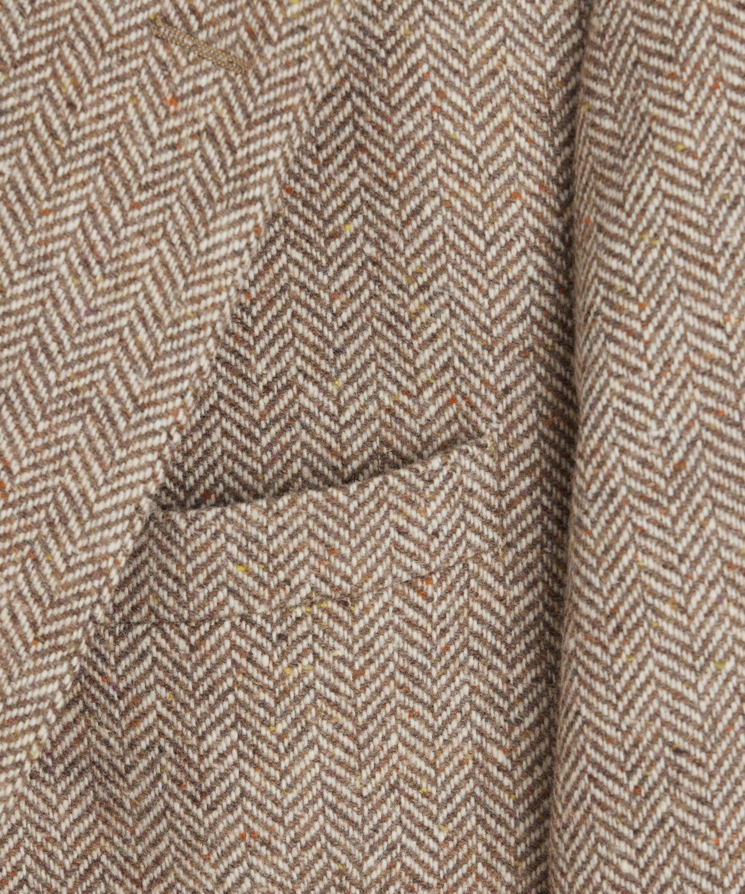 Italian Donegal Madison Jacket in Tan Herringbone - Image 3