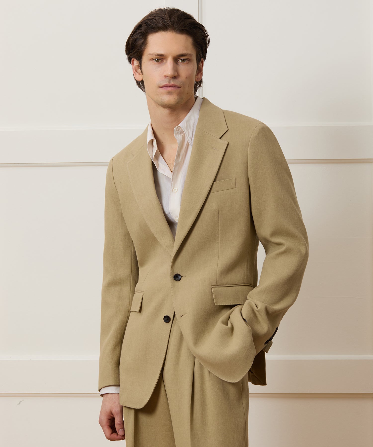 Italian Cotton Crepe Wythe Jacket - Image 2