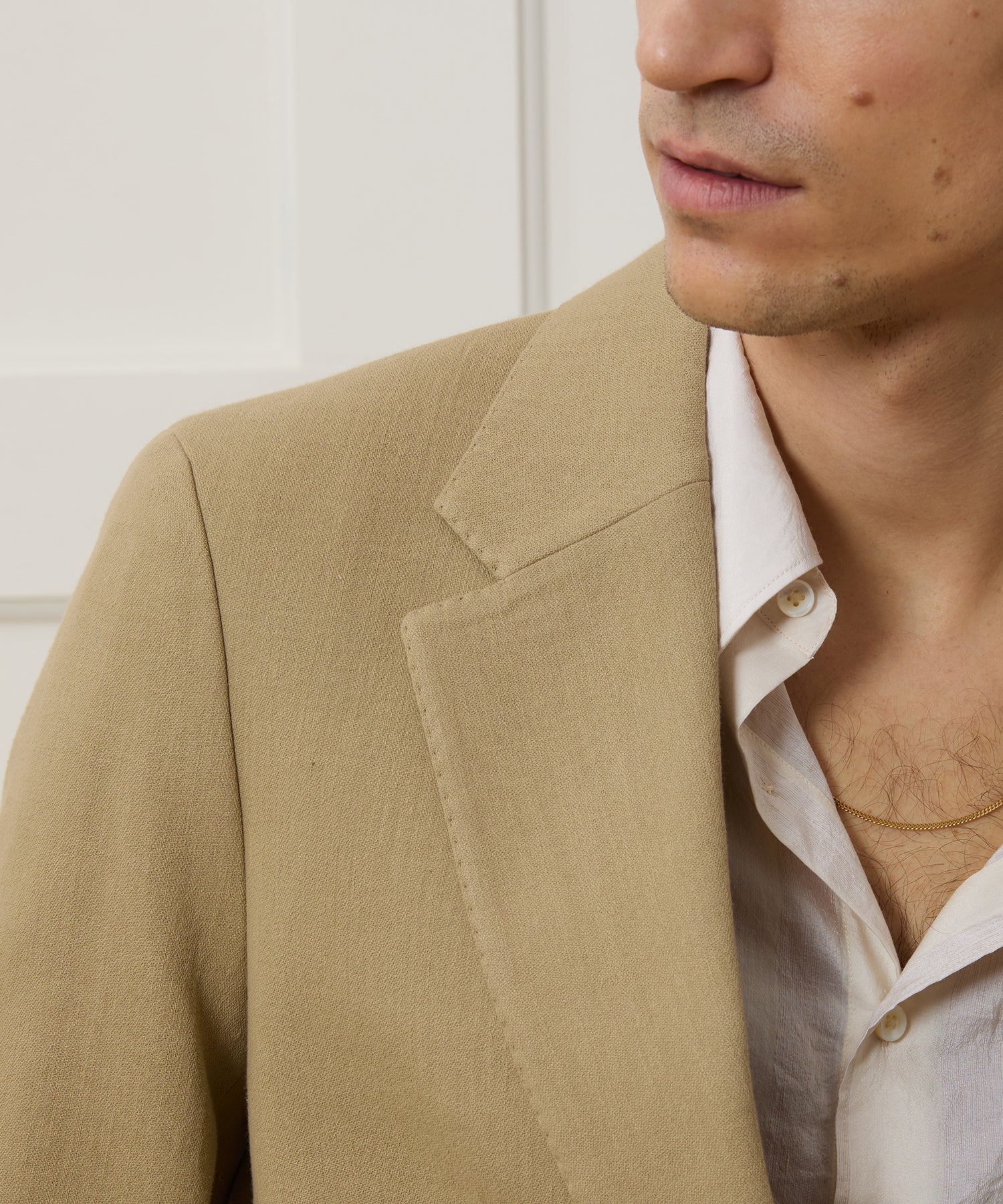 Italian Cotton Crepe Wythe Jacket - Image 4