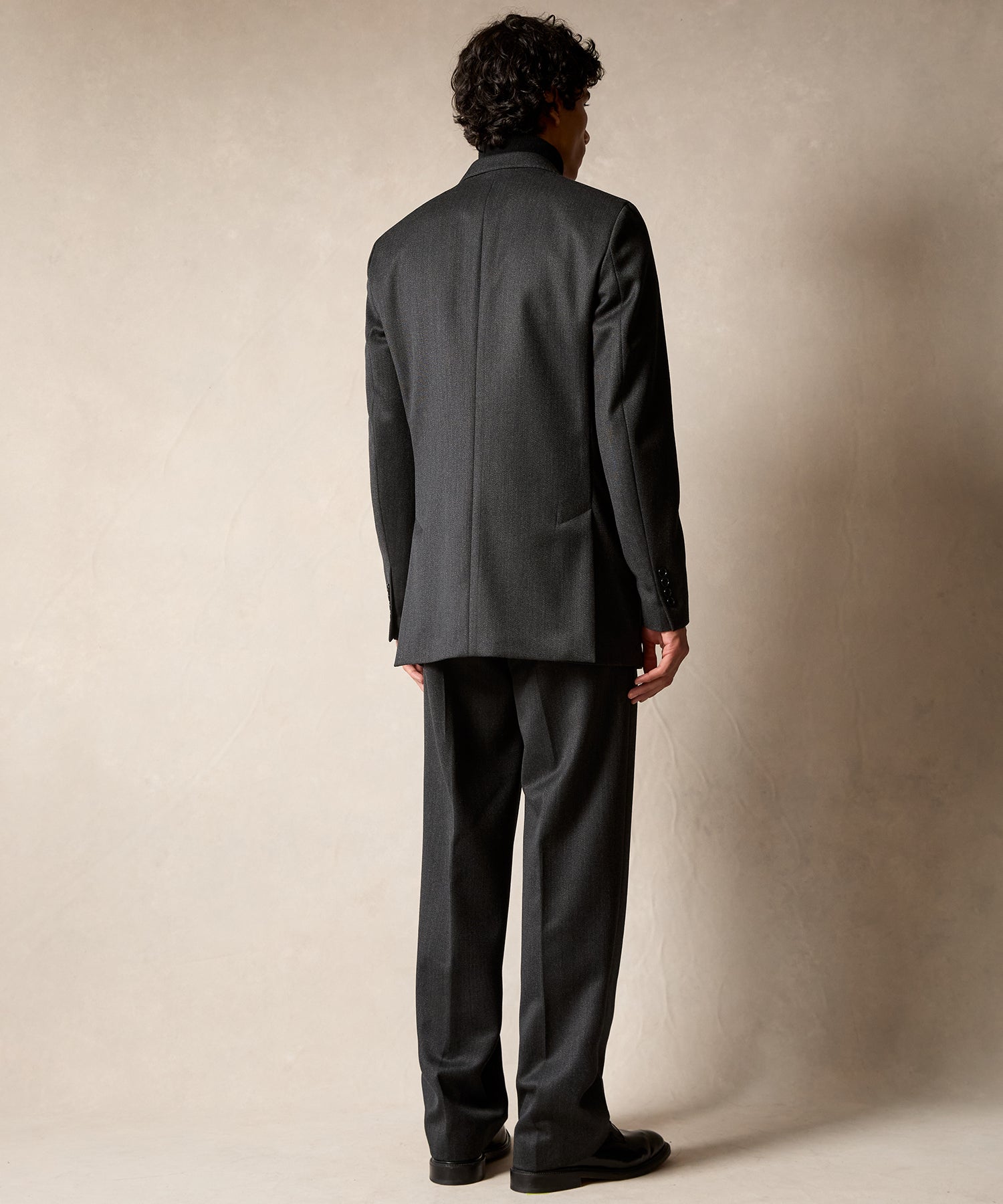 Italian Cavalry Twill Wythe Trouser in Charcoal - Image 6
