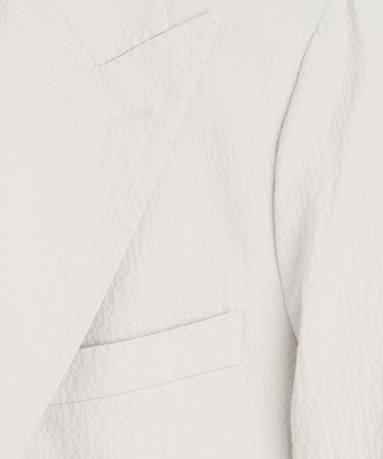 Italian Seersucker Double-Breasted Suit Jacket - Image 7