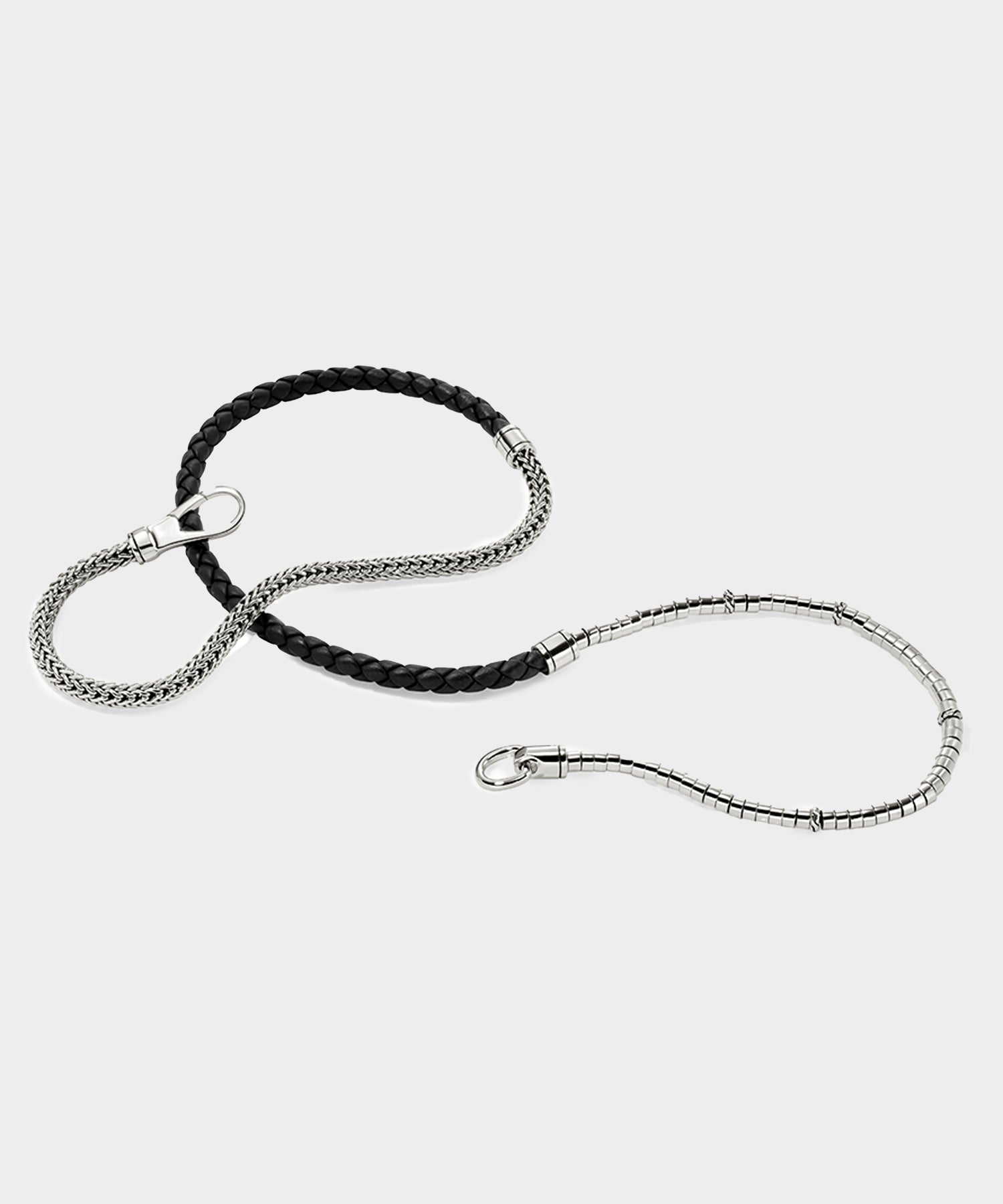 John Hardy Heishi Silver Triple Wrap Bracelet - Image 3