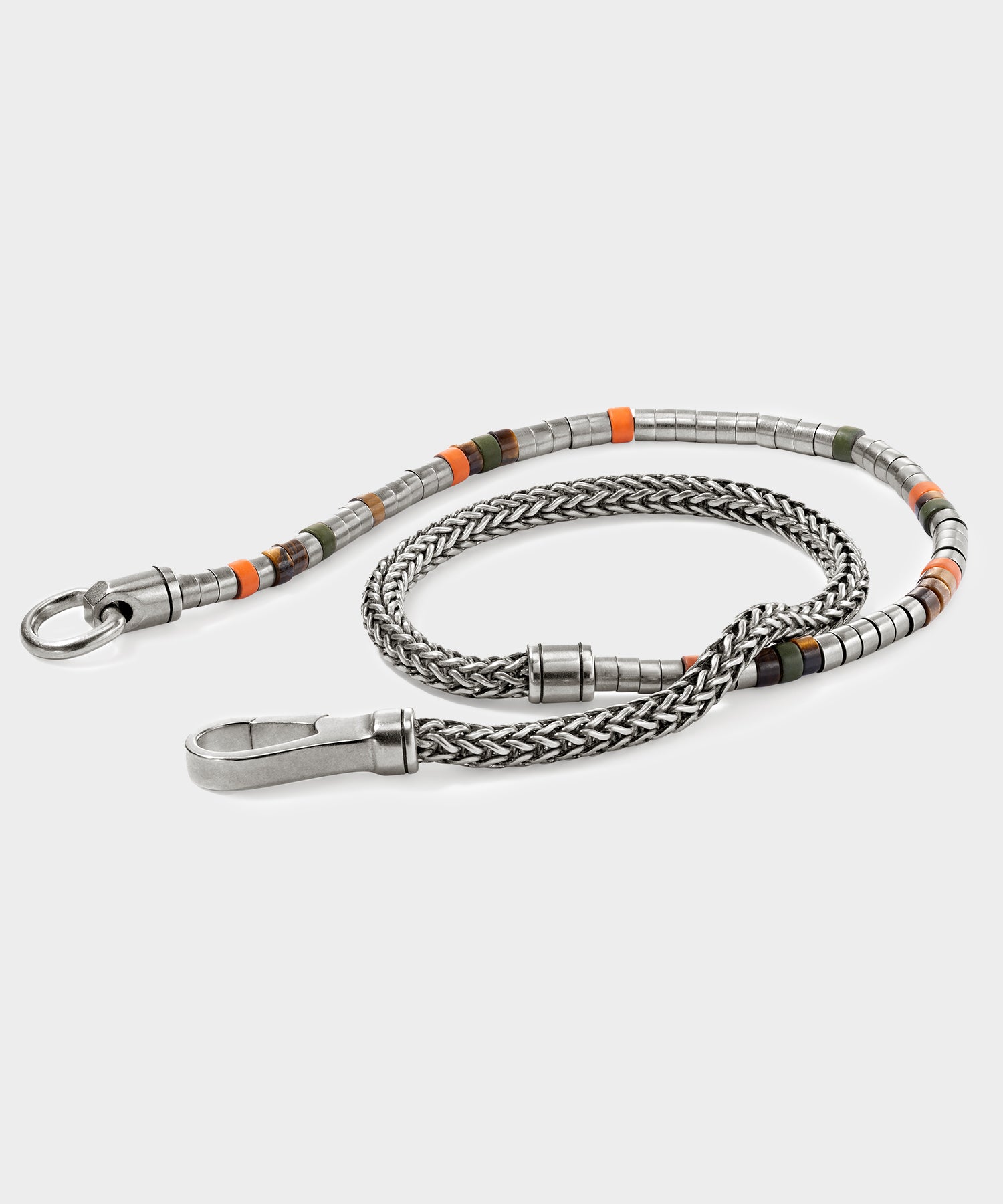 Todd Snyder x John Hardy Heishi Silver Double Wrap Bracelet - Image 4