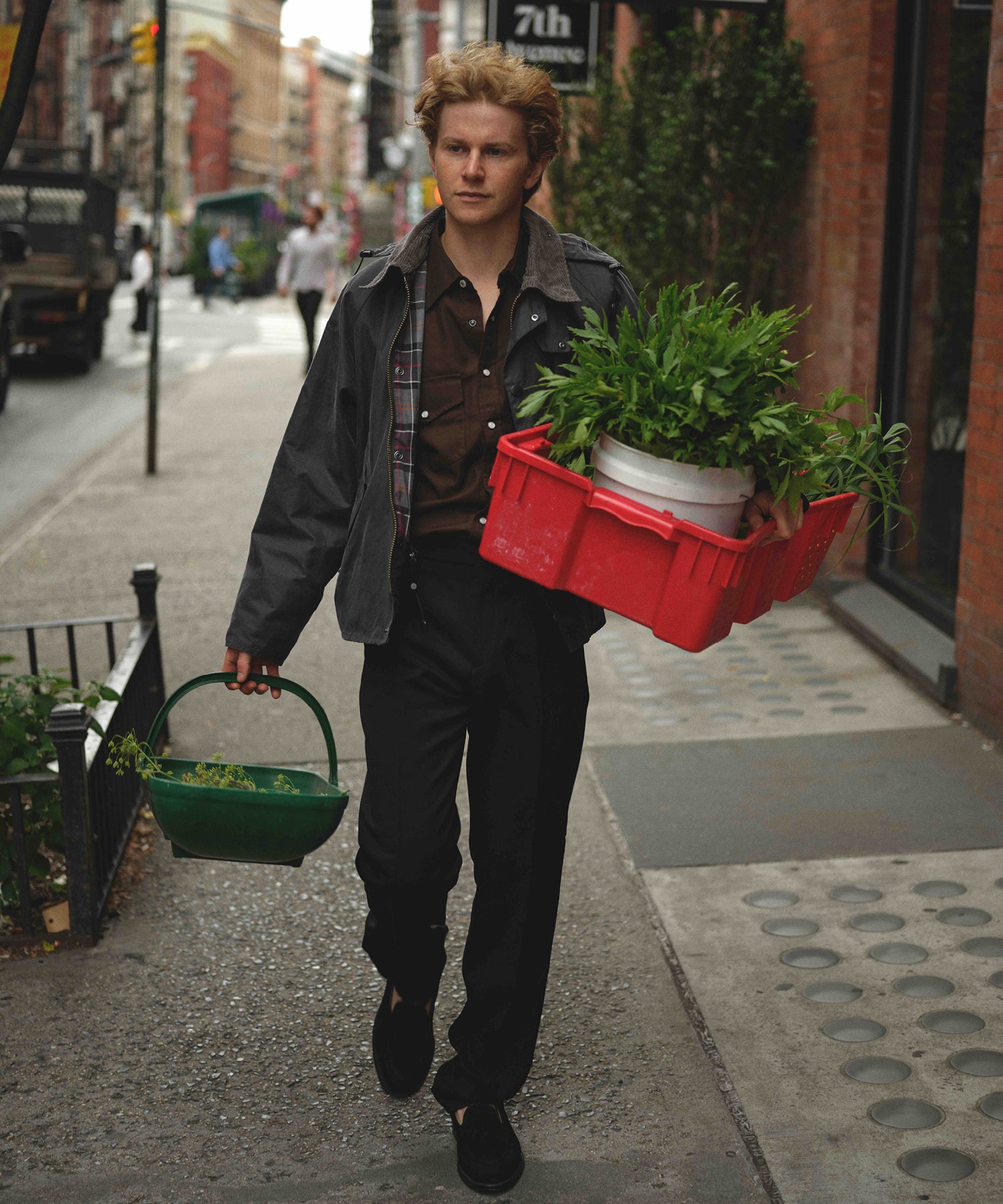 Todd Snyder X Barbour Transport Jacket in Grey - Image 3