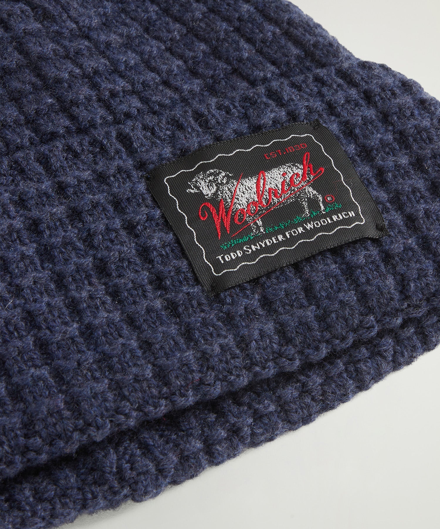Todd Snyder x Woolrich Wool-Cashmere Waffle Beanie - Image 4