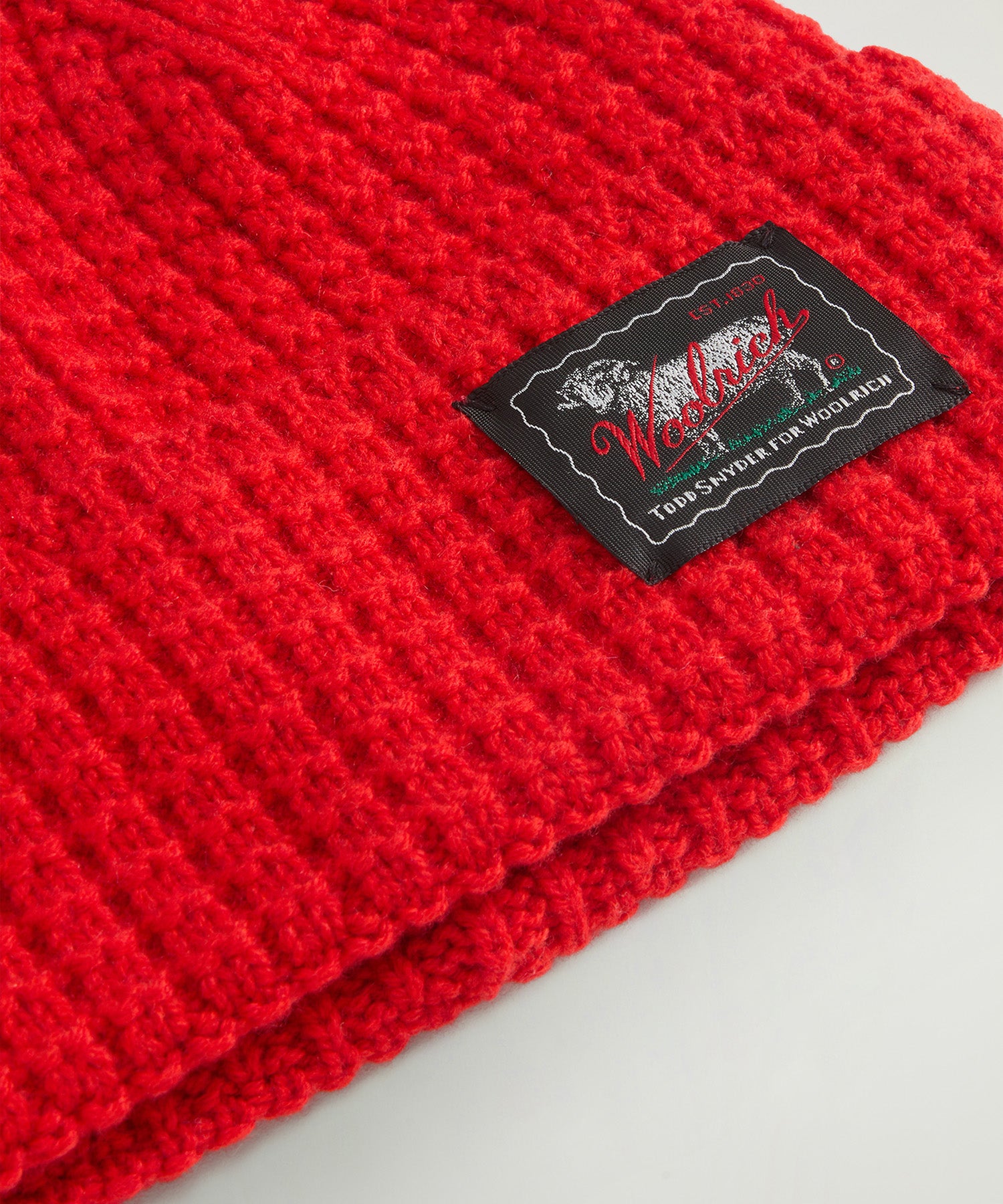 Todd Snyder x Woolrich Wool-Cashmere Waffle Beanie - Image 4