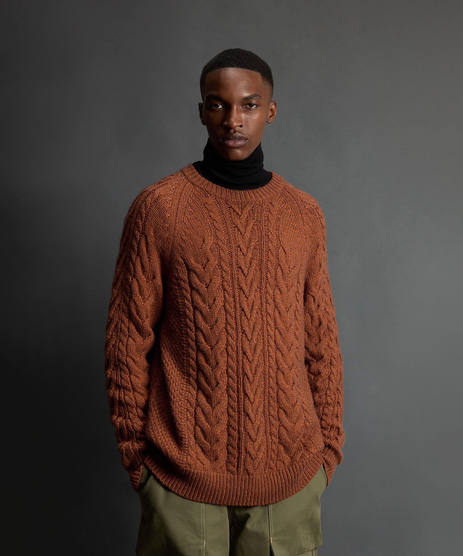 Todd Snyder x Woolrich Moulin?? Cable Knit Crewneck - Image 2
