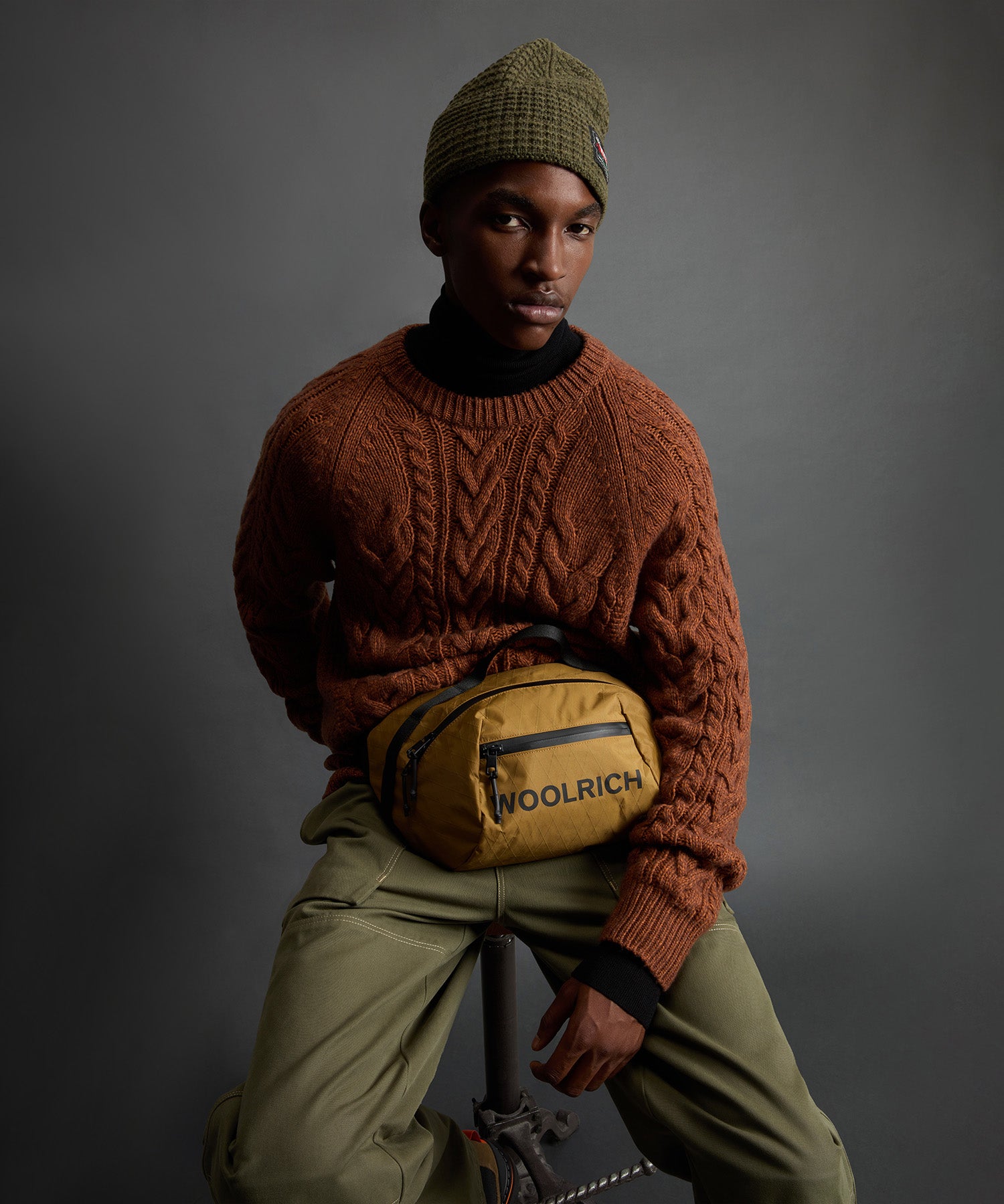Todd Snyder x Woolrich Mouliné Cable Knit Crewneck - Image 5