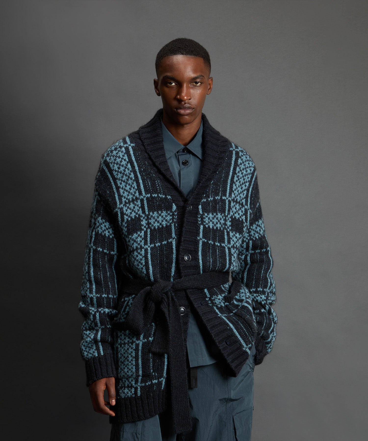 Todd Snyder x Woolrich Belted Wool-Alpaca Cardigan - Image 2