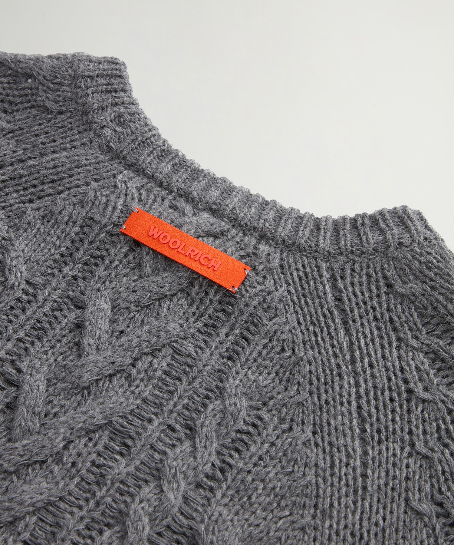 Todd Snyder x Woolrich Mouliné Cable Knit Crewneck - Image 6