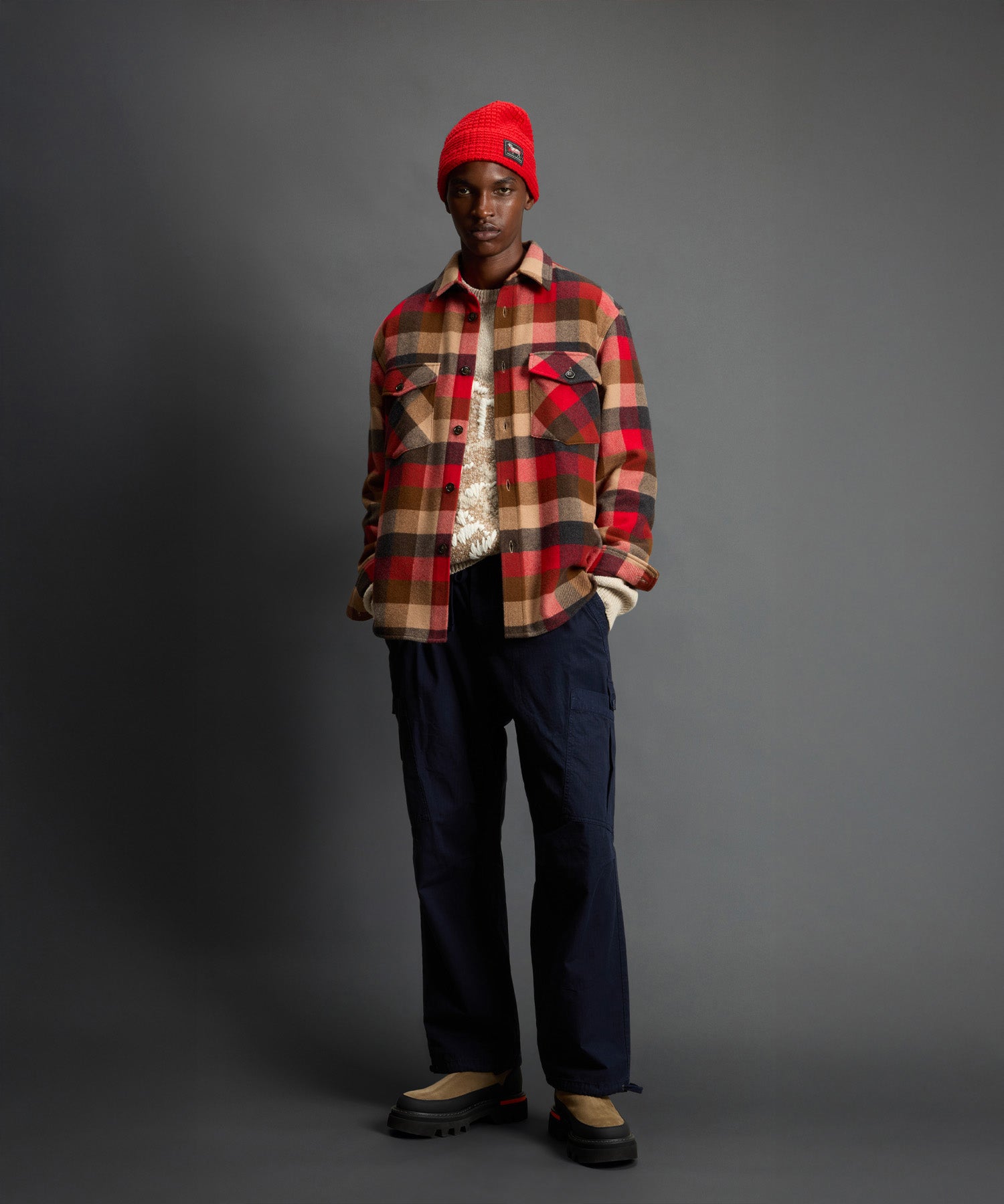 Todd Snyder x Woolrich Cashmere Plaid Overshirt - Image 3
