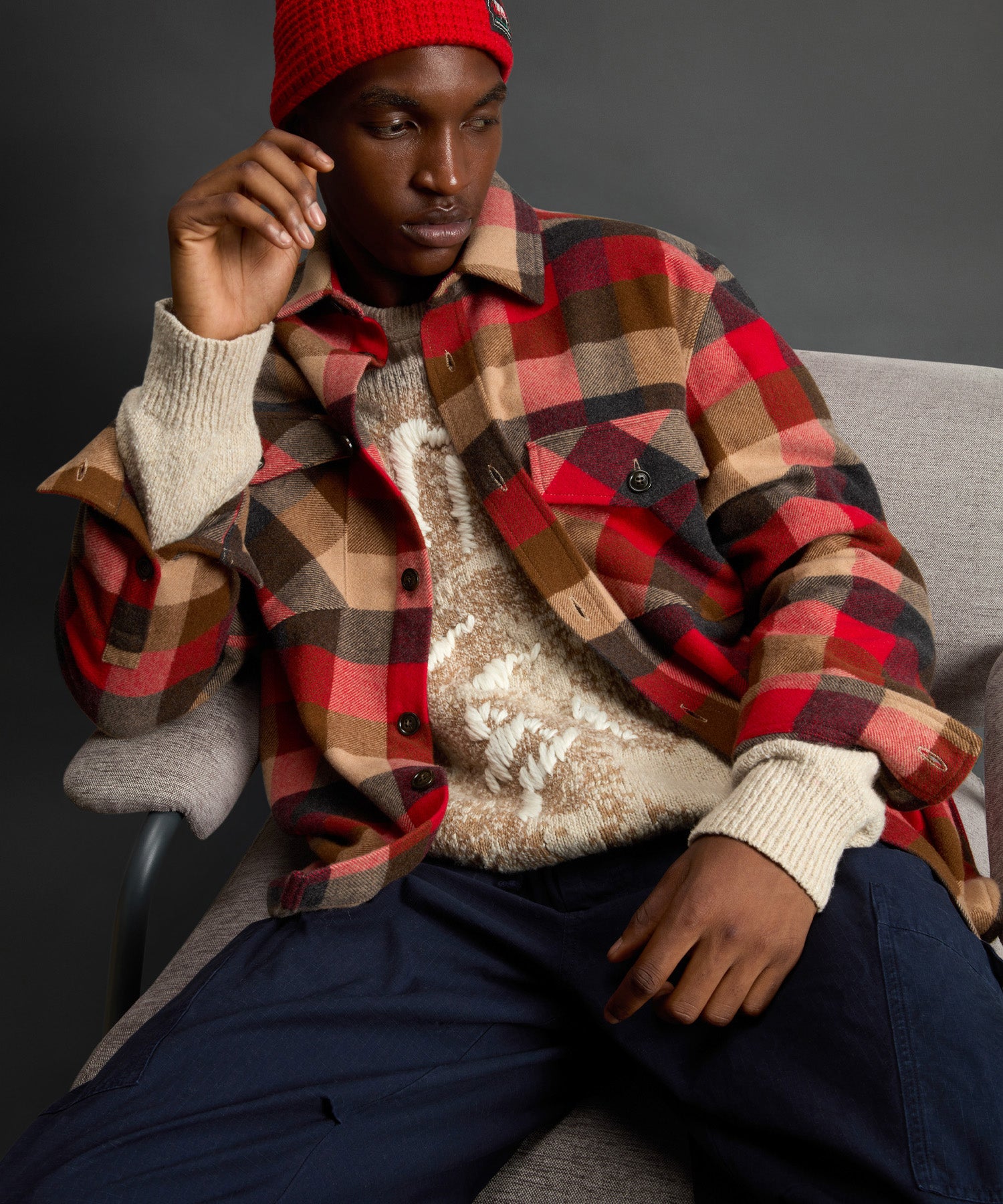 Todd Snyder x Woolrich Cashmere Plaid Overshirt - Image 5