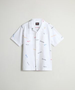 Todd Snyder x Woolrich Embroidered Camp Collar Shirt