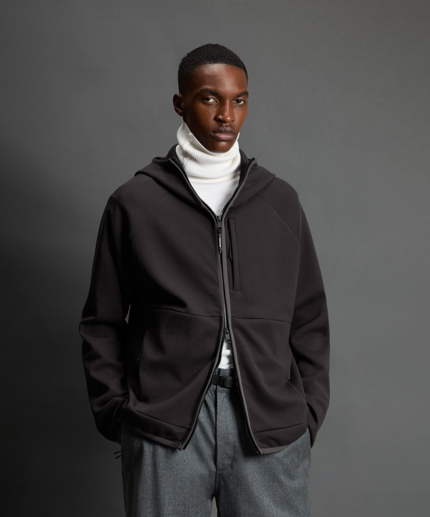 Todd Snyder x Woolrich Tech Fleece Full-Zip Hoodie - Image 2