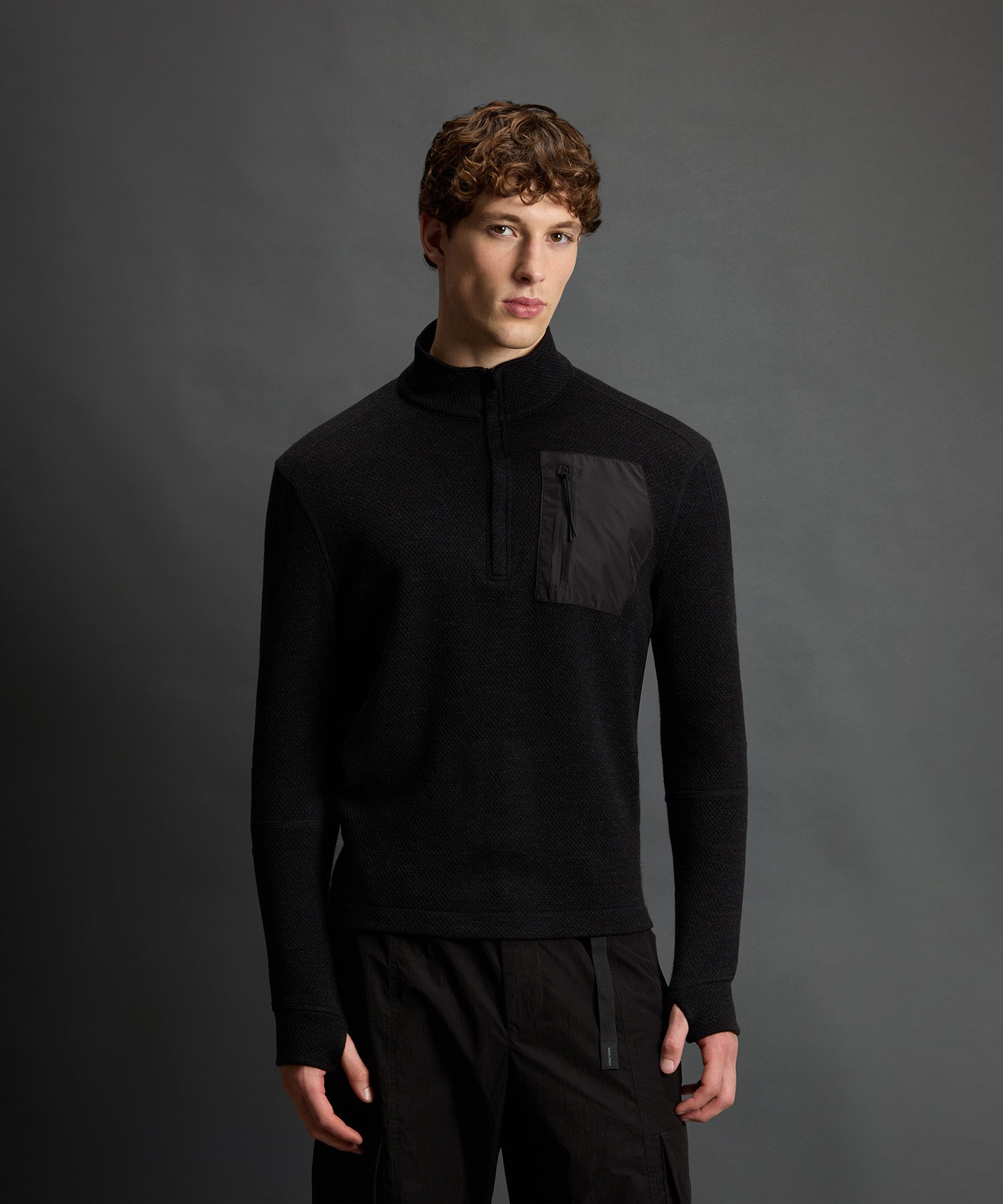 Todd Snyder x Woolrich Tech Wool Quarter-Zip Sweater - Image 2