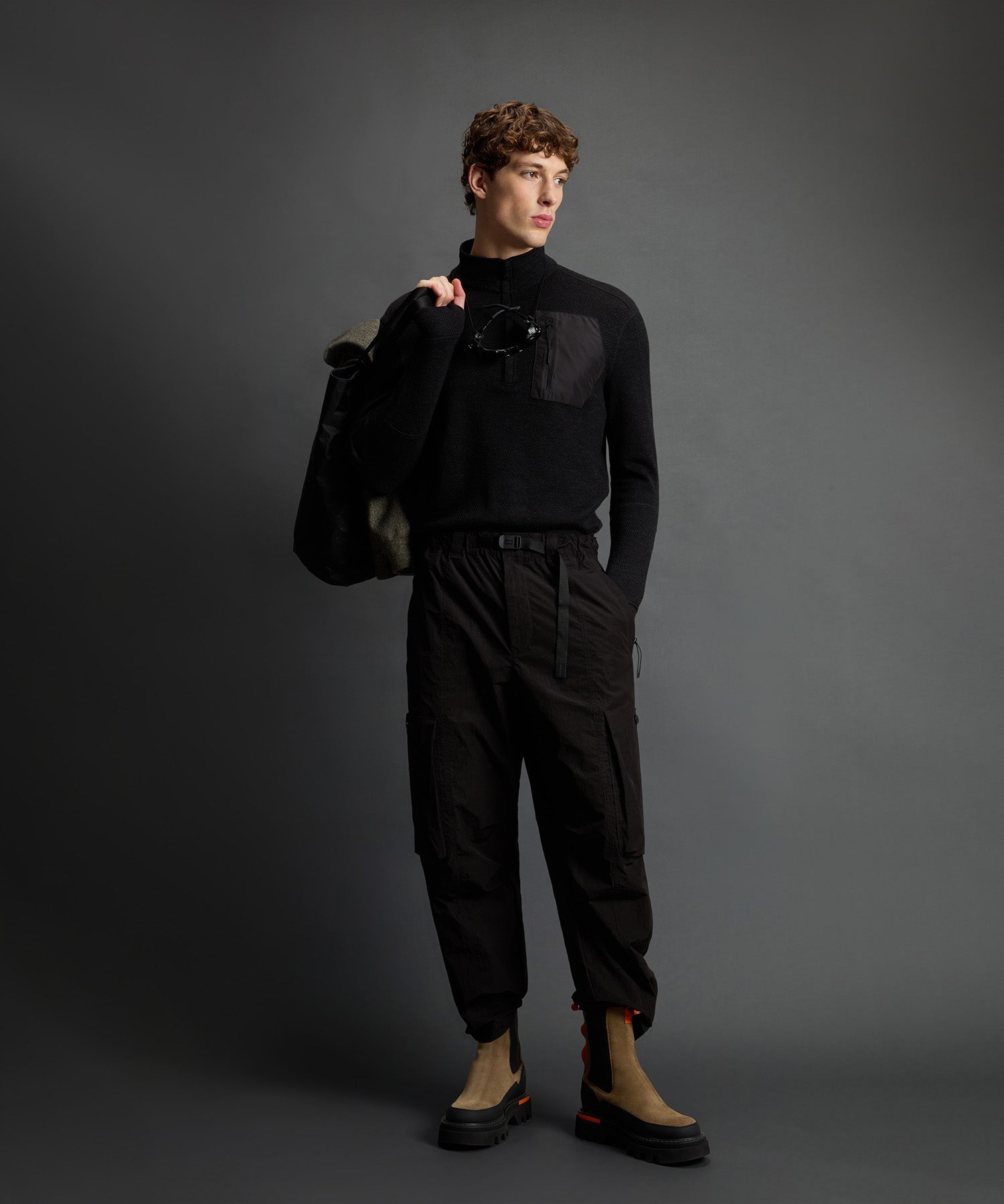 Todd Snyder x Woolrich Tech Wool Quarter-Zip Sweater - Image 3