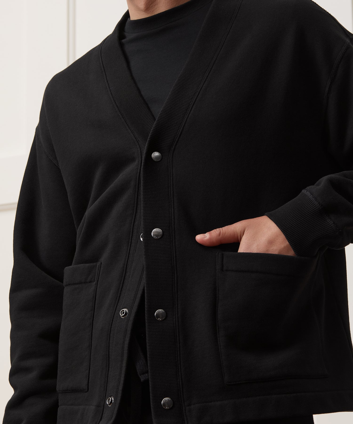 Relaxed Portuguese Terry Cardigan - Image 4