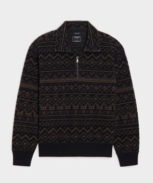 Italian Wool Quarter-Zip Pullover