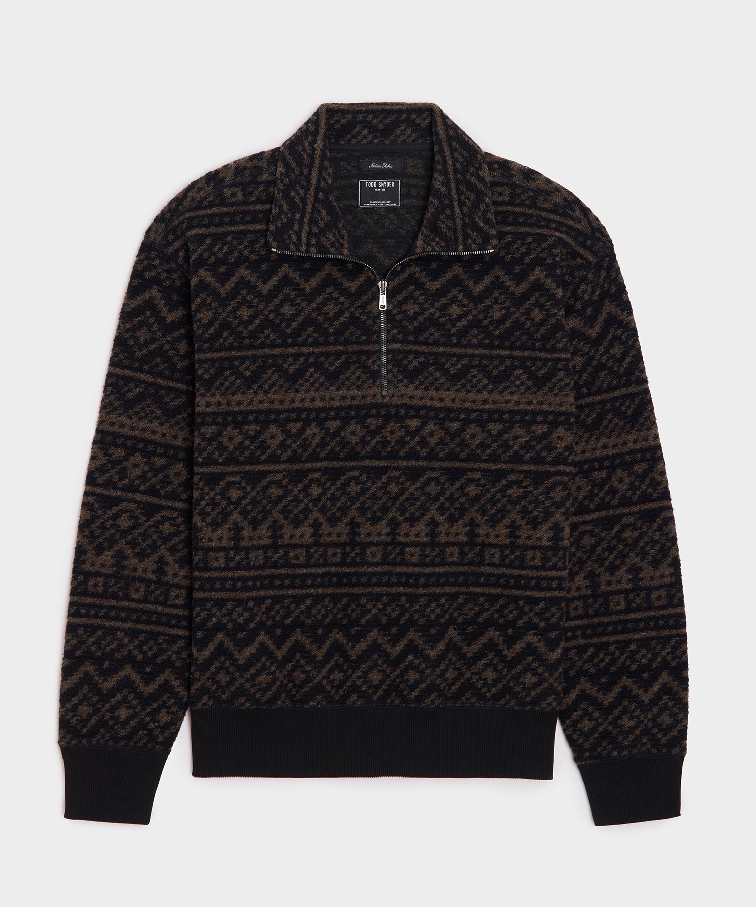 Italian Wool Quarter-Zip Pullover