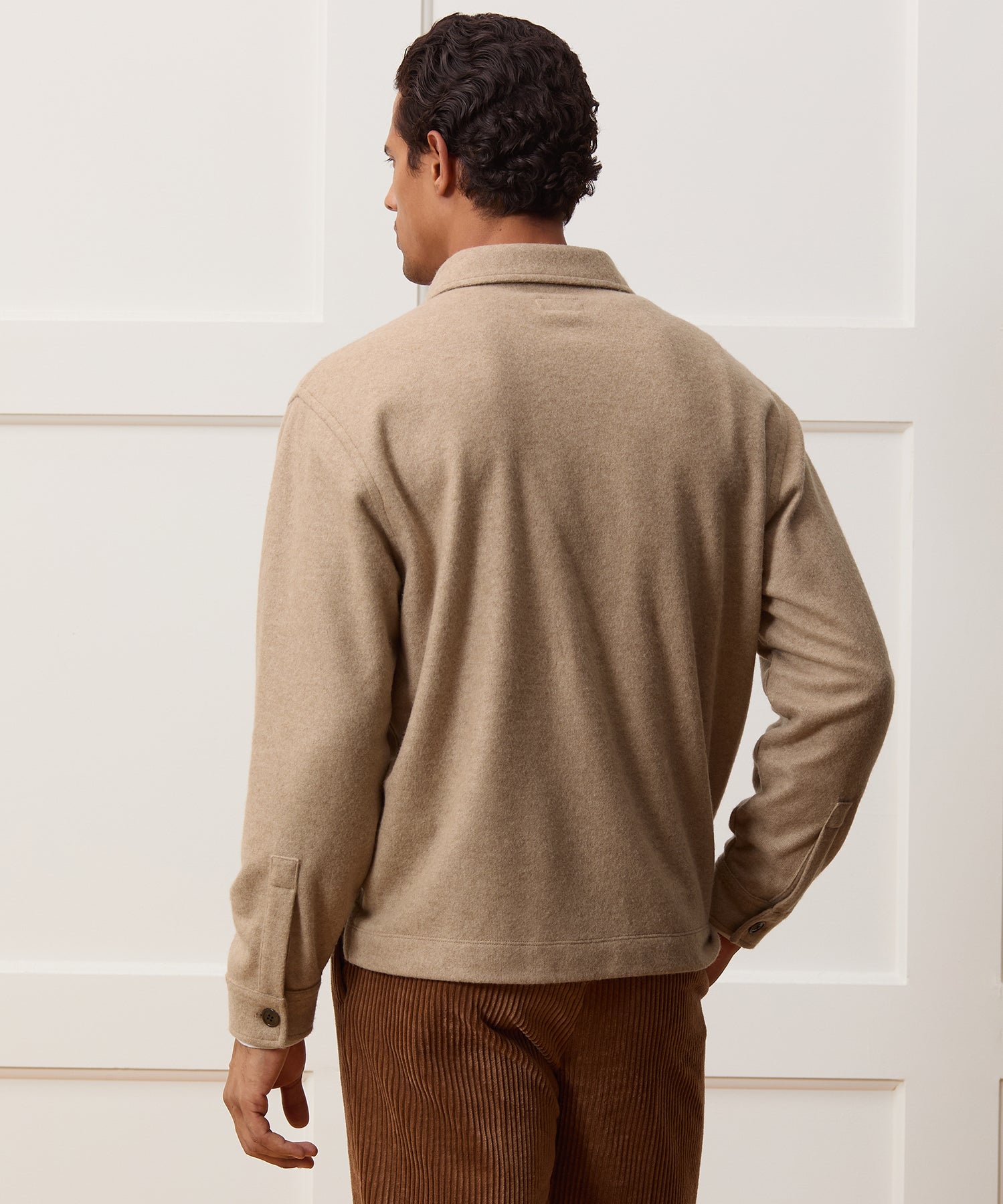 Camel-Cashmere Field Polo - Image 5