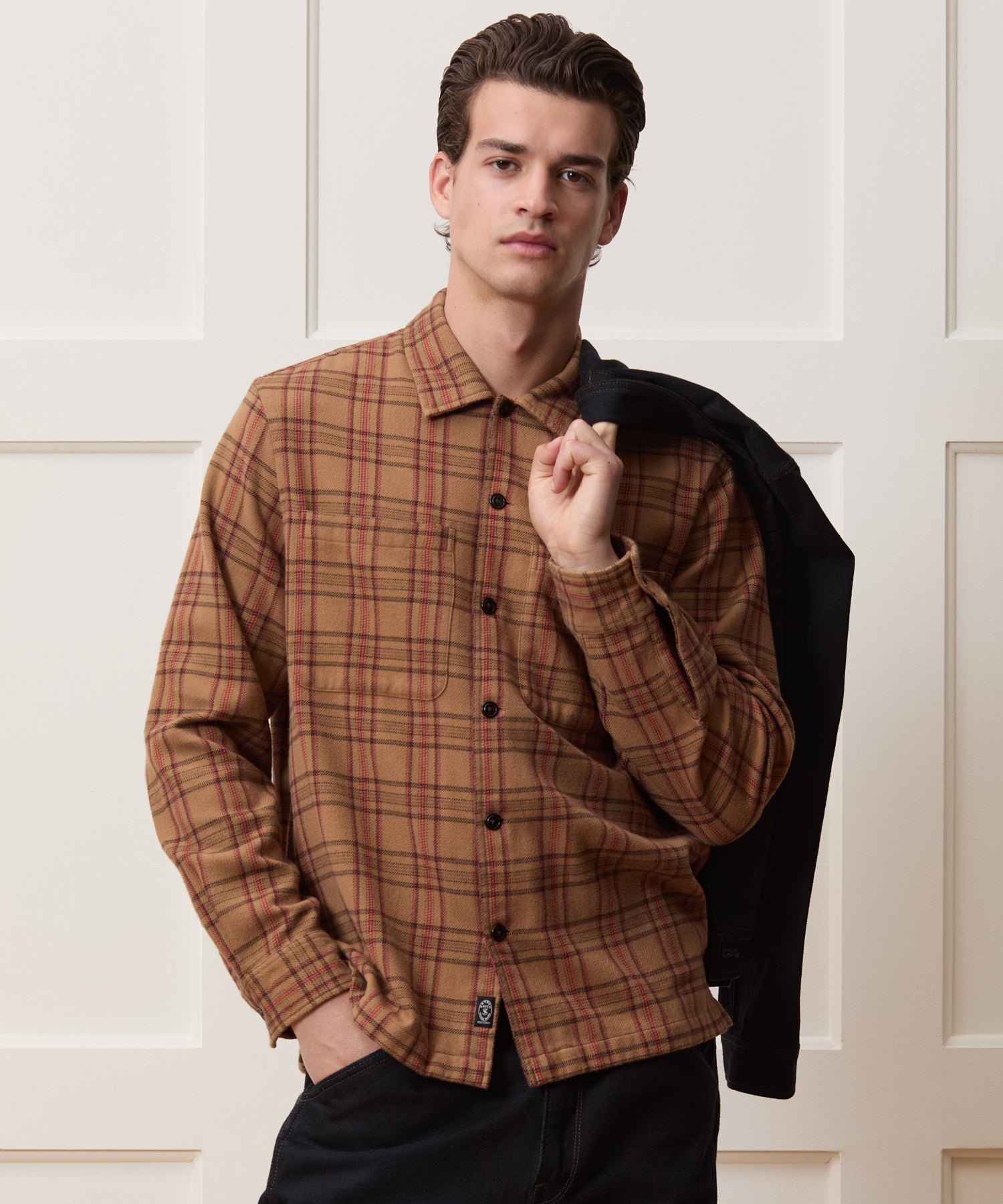 Italian Double-Brushed Flannel Shirt - Image 2