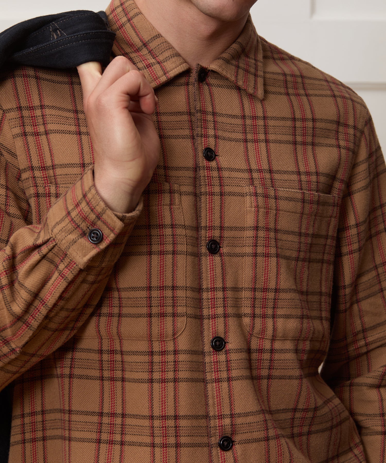 Italian Double-Brushed Flannel Shirt - Image 4