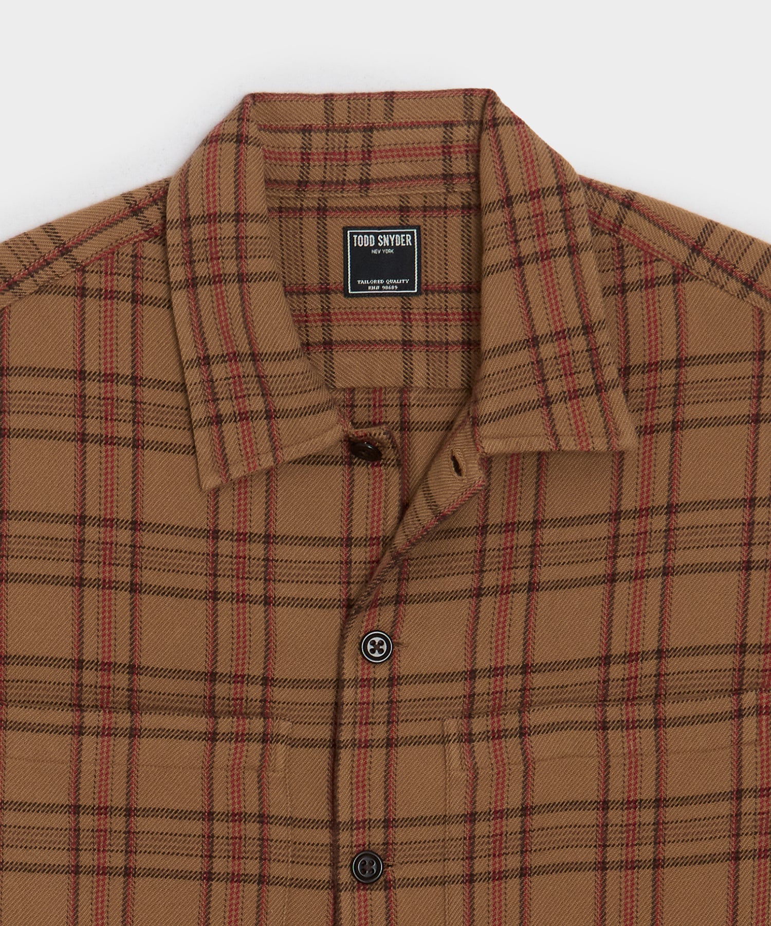 Italian Double-Brushed Flannel Shirt - Image 6