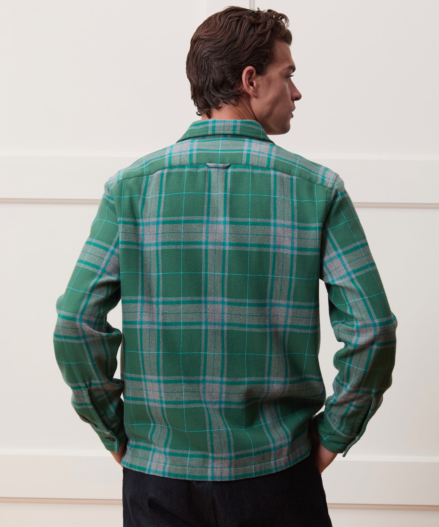 Italian Double-Brushed Flannel Shirt - Image 5