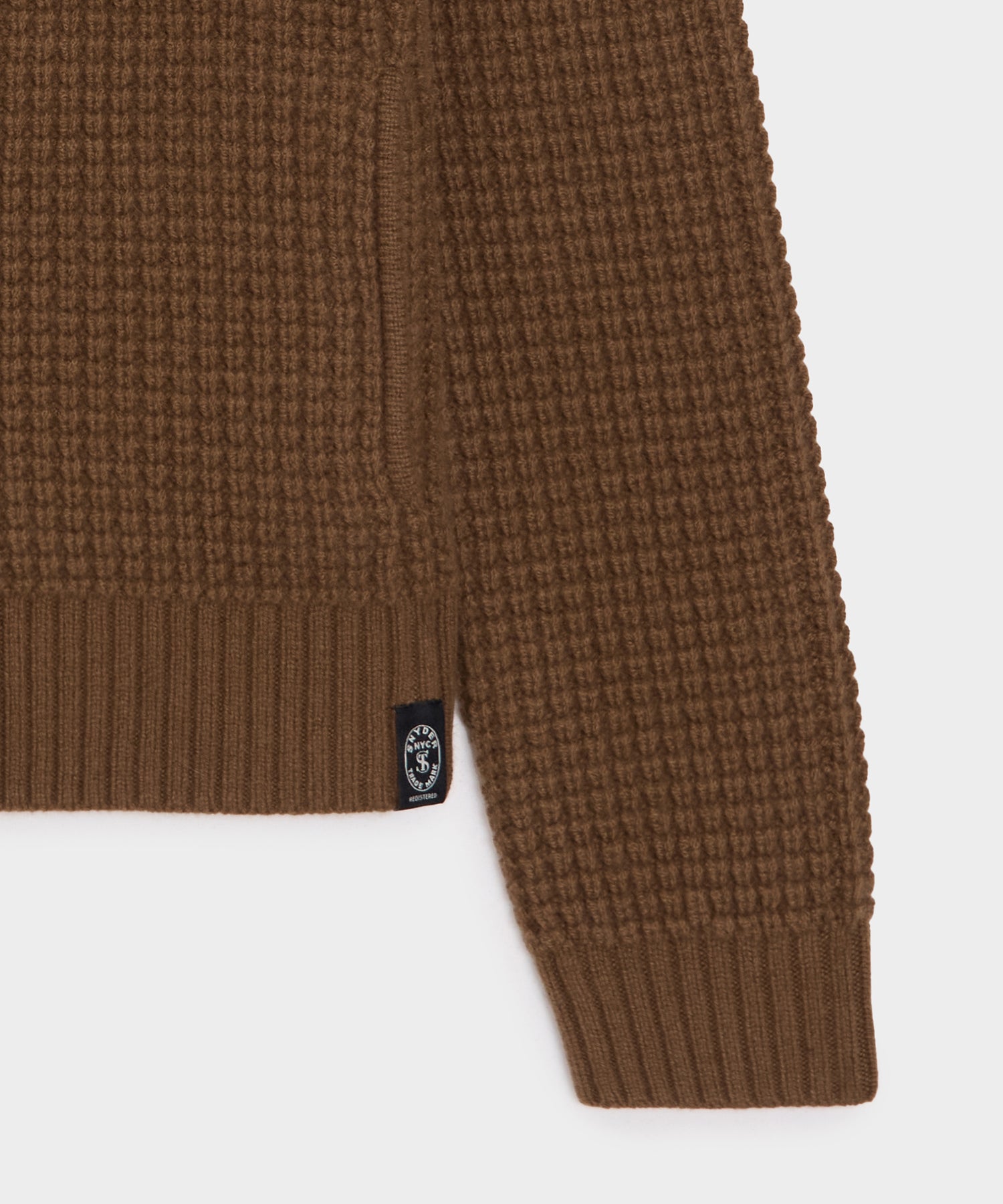 Cashmere Waffle Full-Zip Sweater Jacket - Image 7