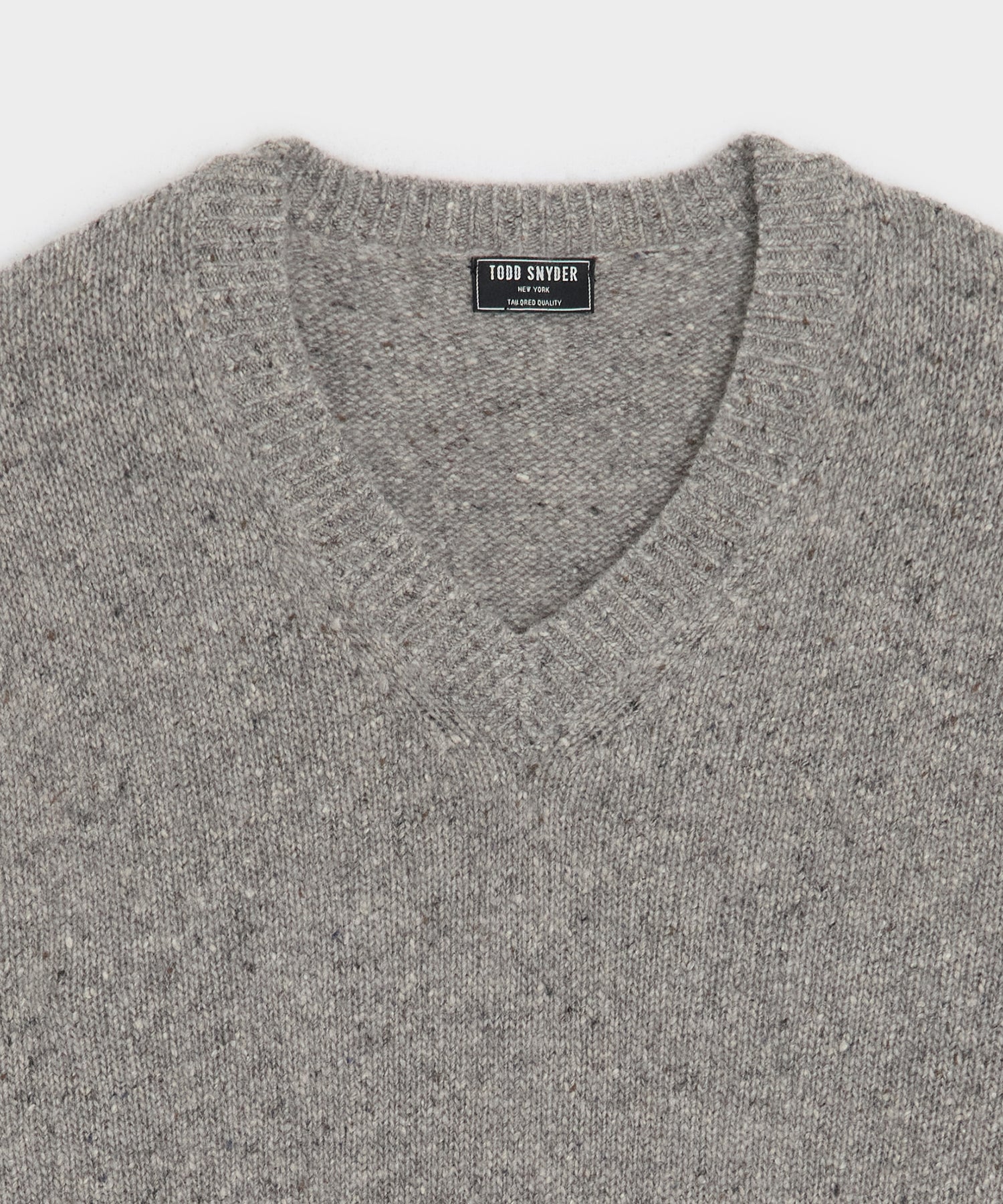 Donegal Cashmere V-Neck Sweater - Image 6