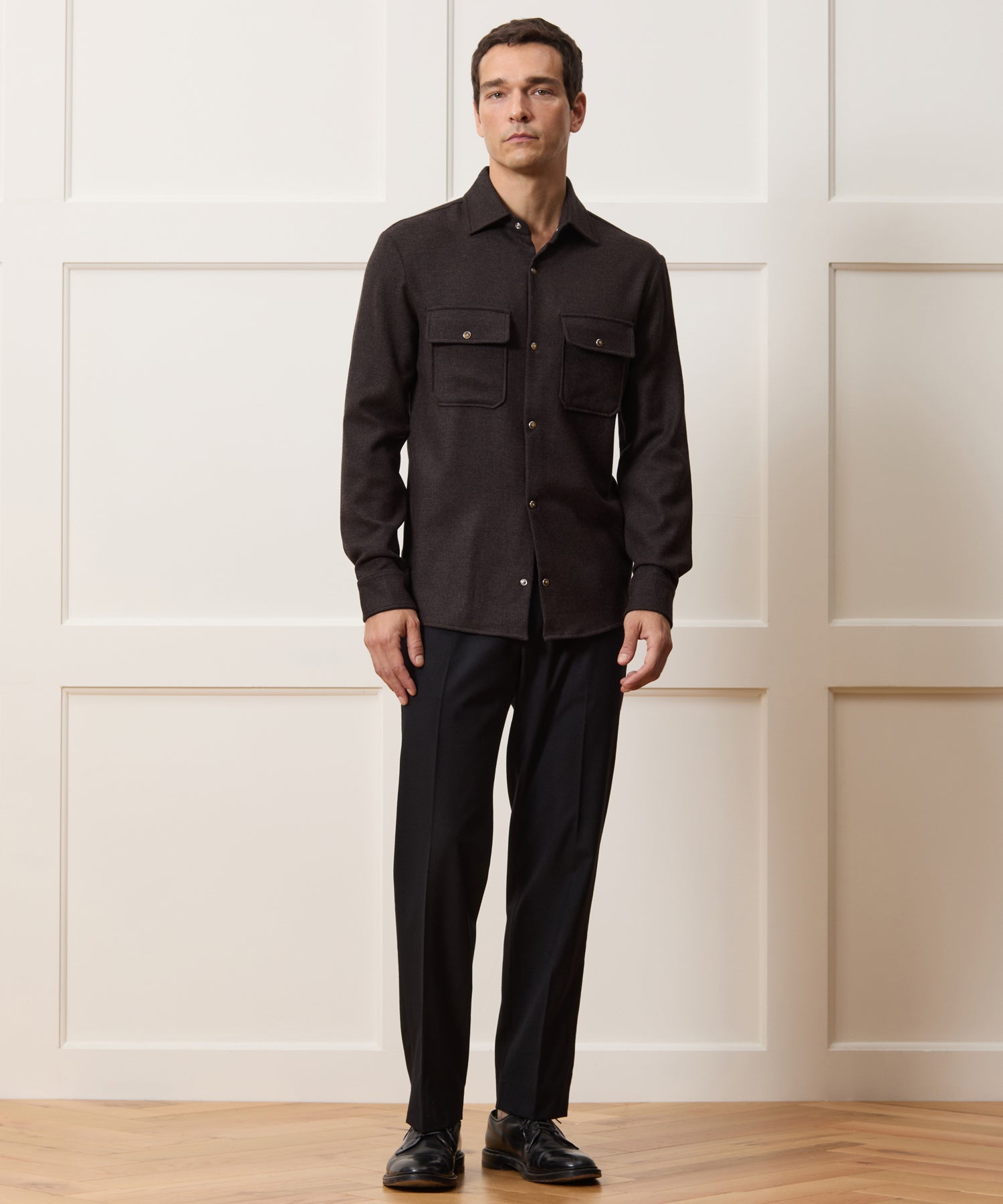 Pescarolo Italian Wool Shirt - Image 3